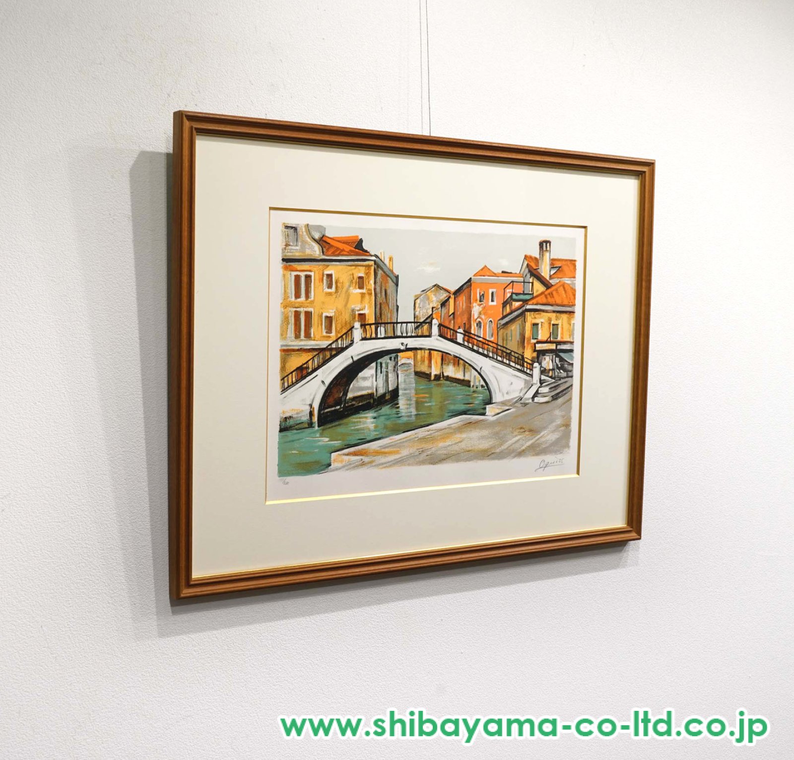 荻須高徳「ル・ポン・ブラン」リトグラフ :: 絵画買取・販売 - シバヤマ