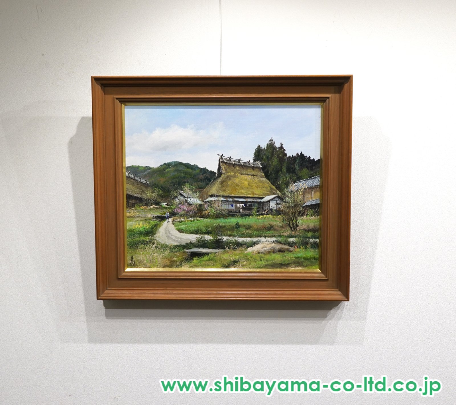 林喜市郎「丹波路」油彩 10号 :: 絵画買取・販売 - シバヤマ