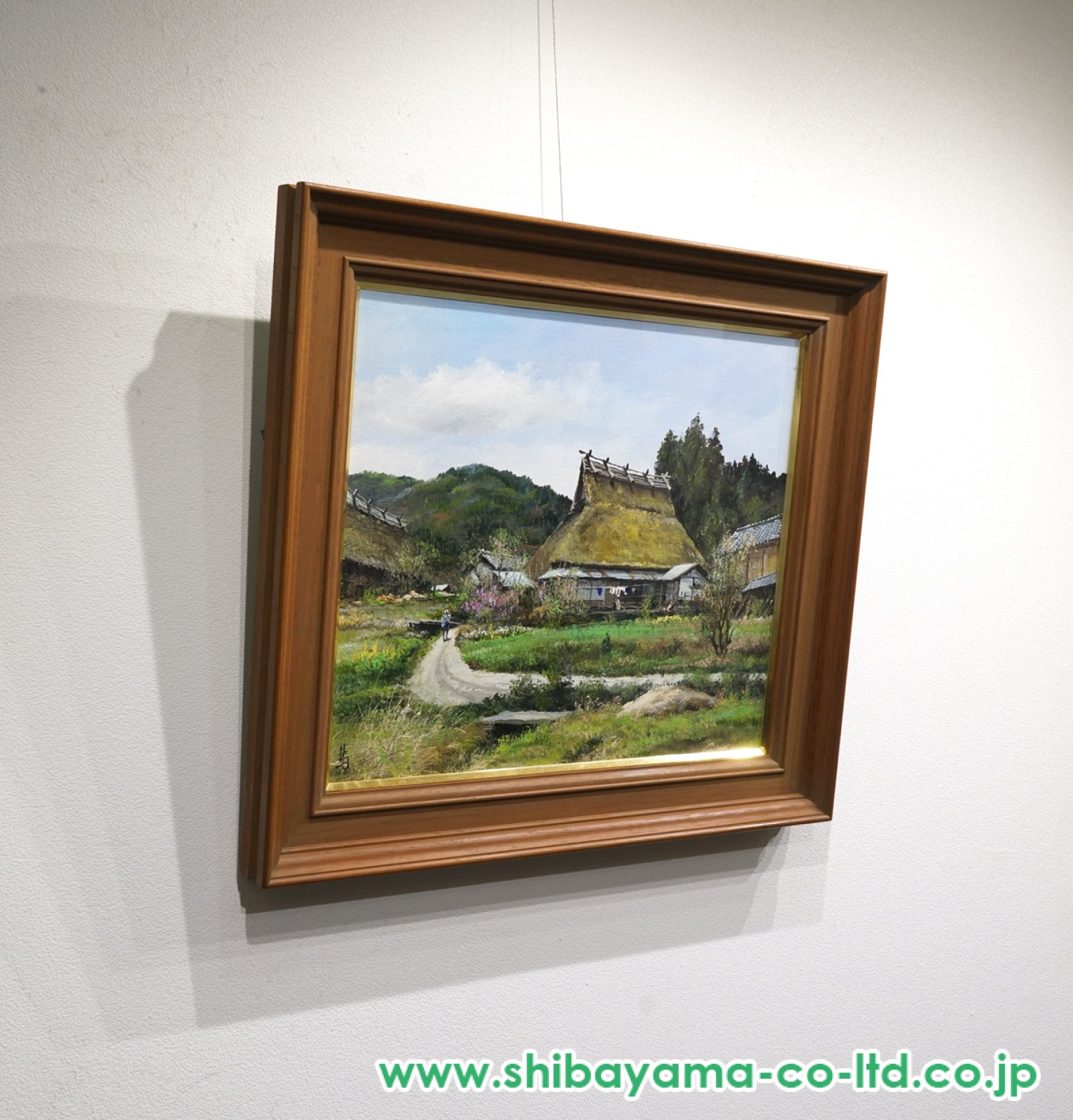 林喜市郎「丹波路」油彩 10号 :: 絵画買取・販売 - シバヤマ