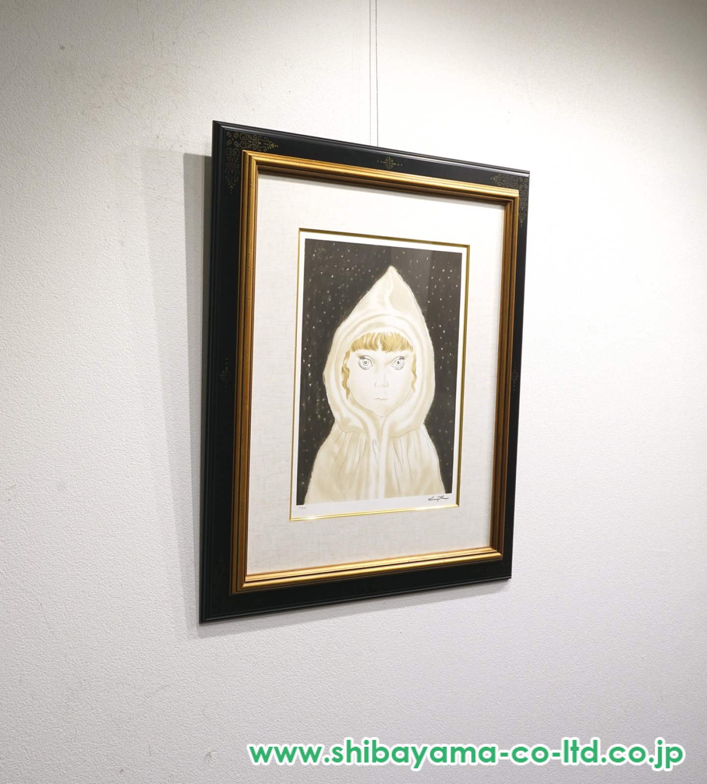 藤田嗣治「雪童子」リトグラフ :: 絵画買取・販売 - シバヤマ