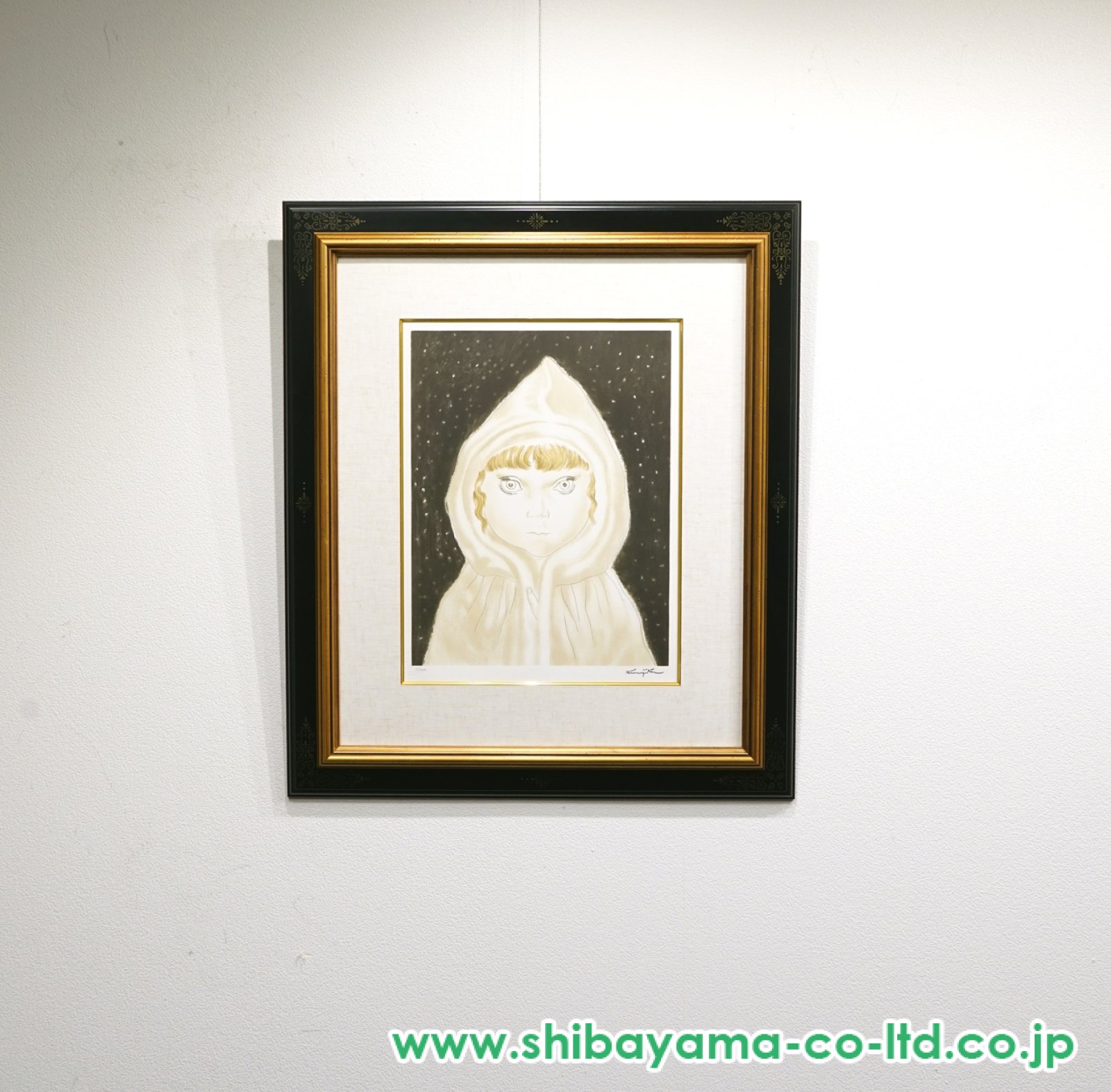 藤田嗣治「雪童子」リトグラフ :: 絵画買取・販売 - シバヤマ