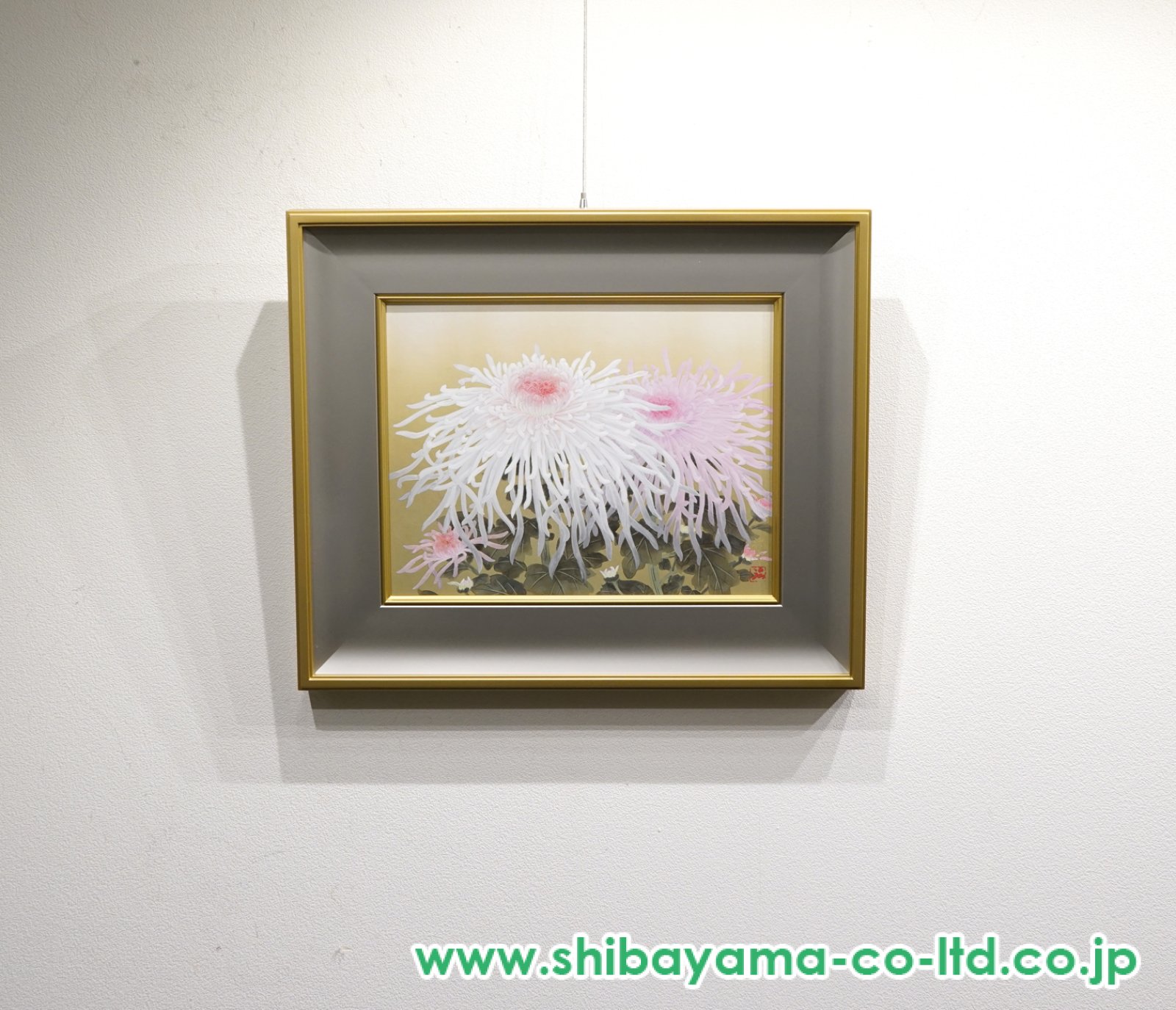 齋藤満栄 ☆ 齋藤和 ◇ 日本画 ◇ 花のささやく ◇ 8号 ◇