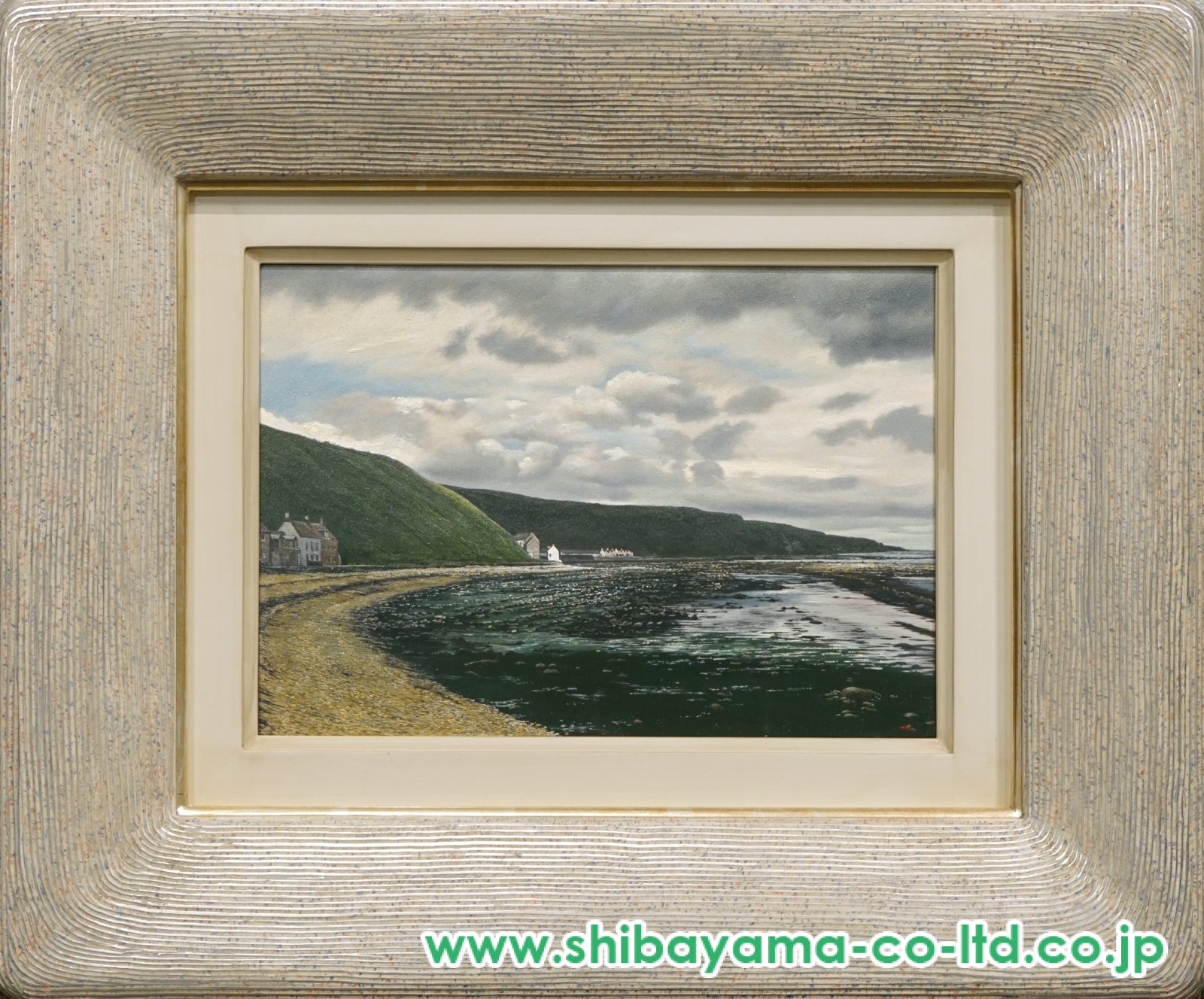 原雅幸「白の記憶」油彩 P3号 :: 絵画買取・販売 - シバヤマ