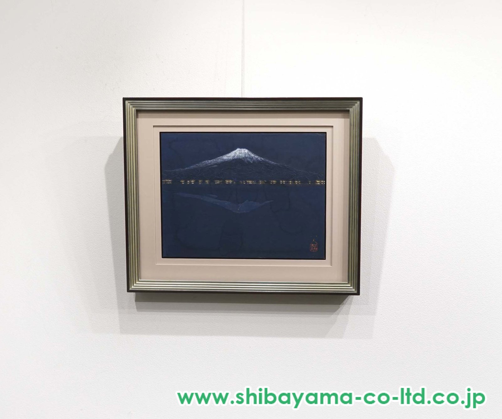 松村公太「宵富士」日本画 6号 :: 絵画買取・販売 - シバヤマ