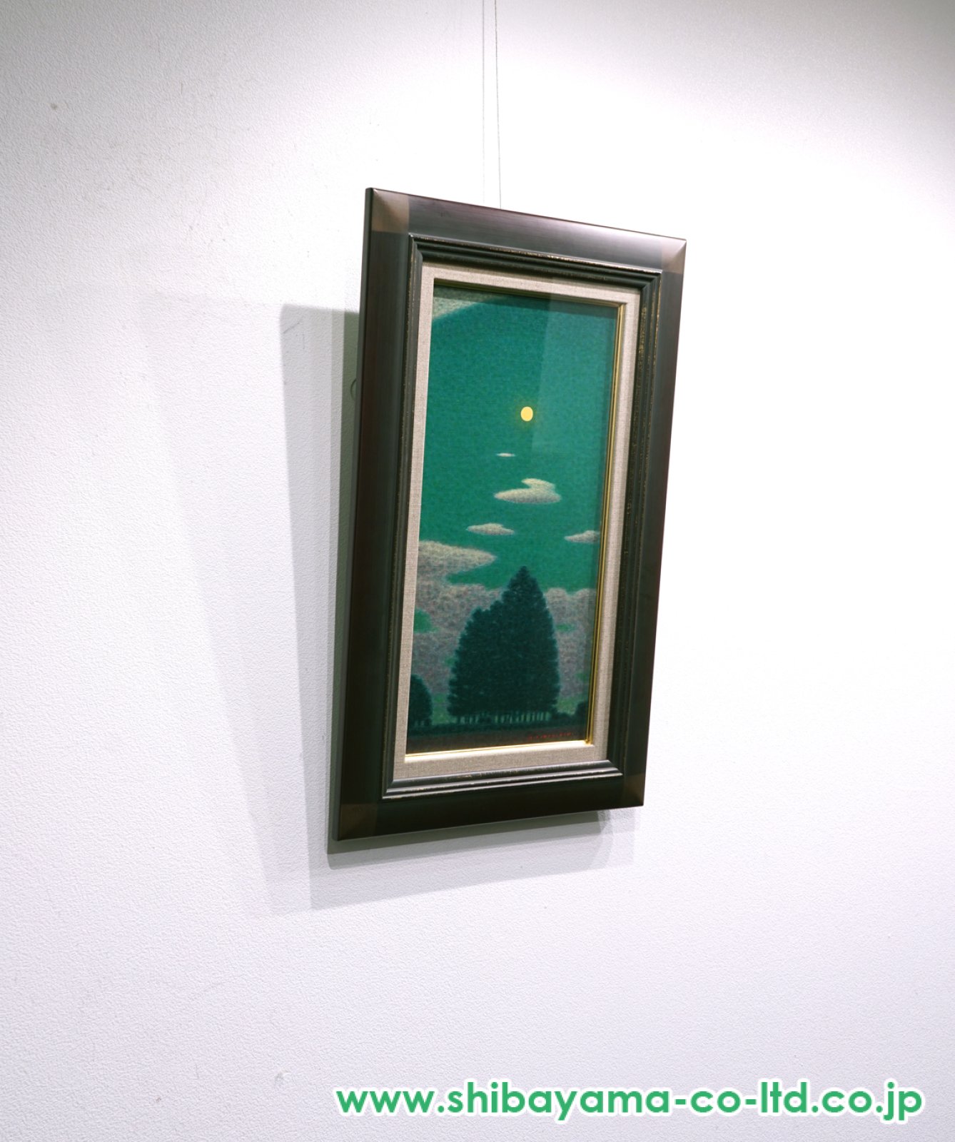 越智紀久張「月昇」油彩 M8号 :: 絵画買取・販売 - シバヤマ