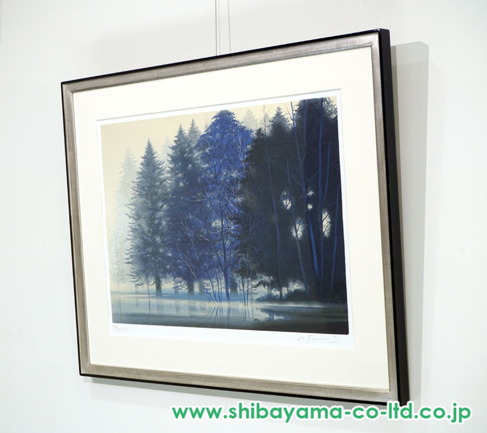 千住博　シルクスクリーン 千住博「飛鳥懐光法起寺」シルクスクリーン :: 絵画買取・販売