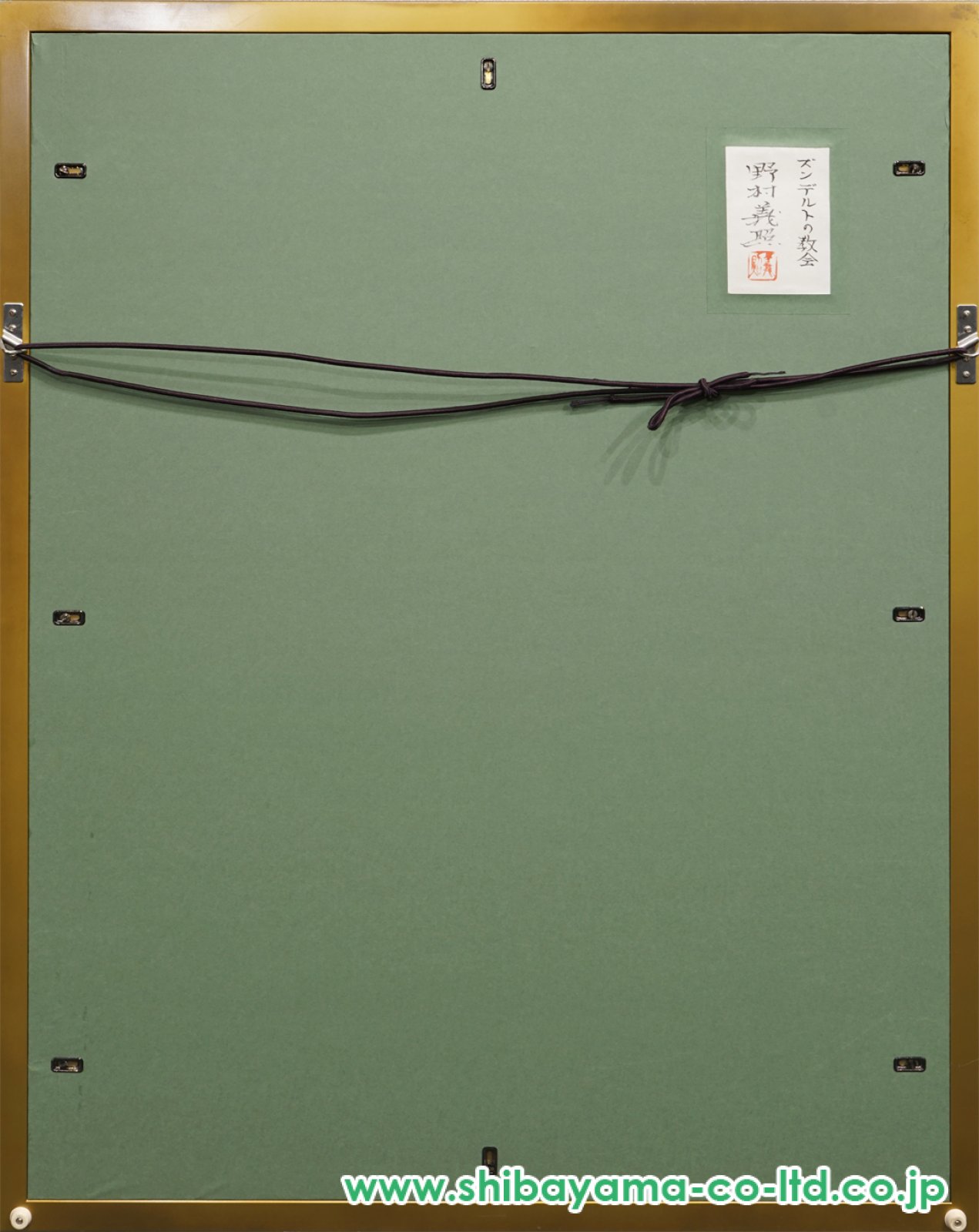 野村義照「ズンデルトの教会」日本画 P20号 :: 絵画買取・販売 - シバヤマ