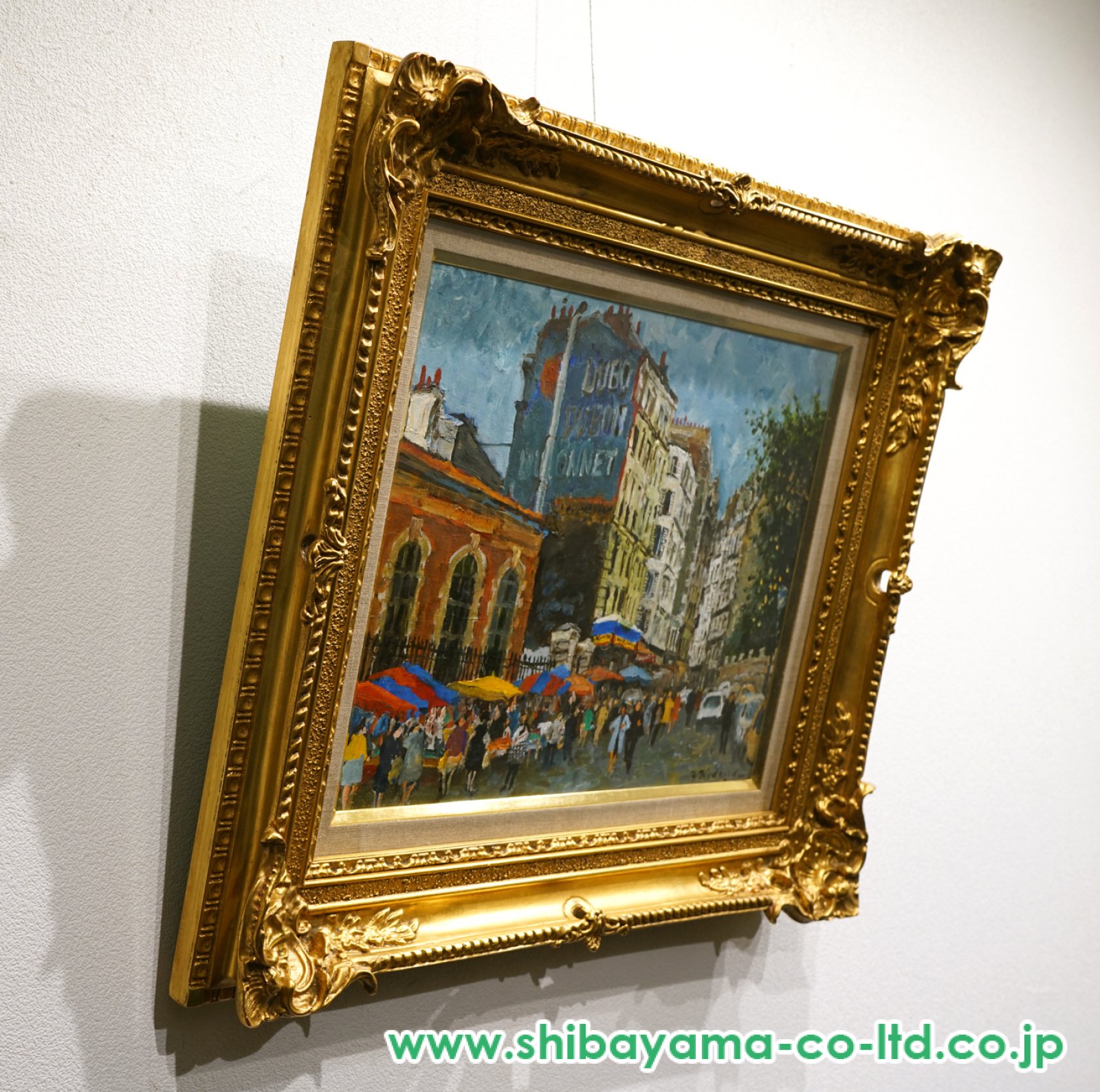 児玉幸雄「モンマルトル風景」油彩 6号 :: 絵画買取・販売 - シバヤマ