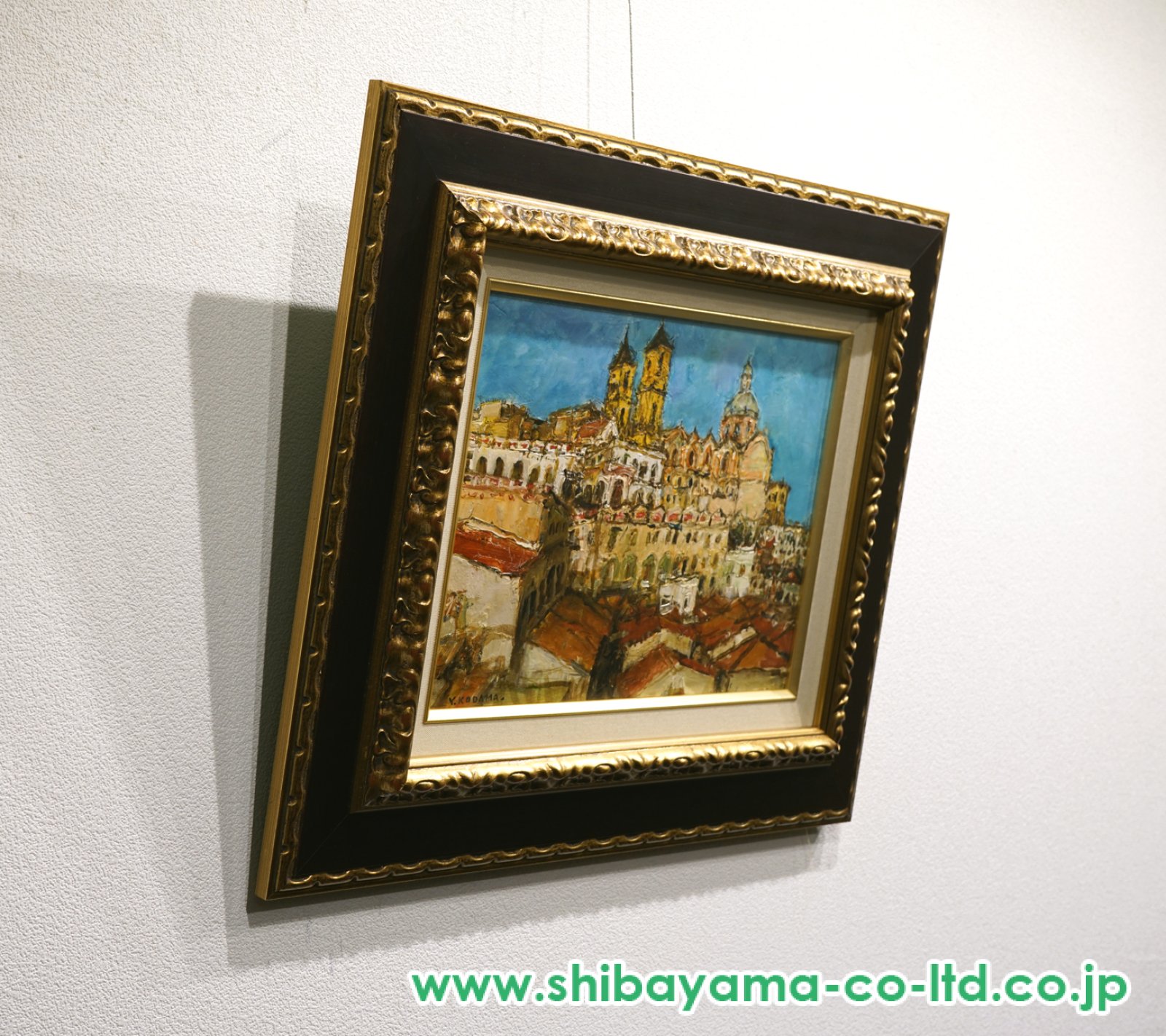 児玉幸雄「メキシコタスコ」油彩 4号 :: 絵画買取・販売 - シバヤマ