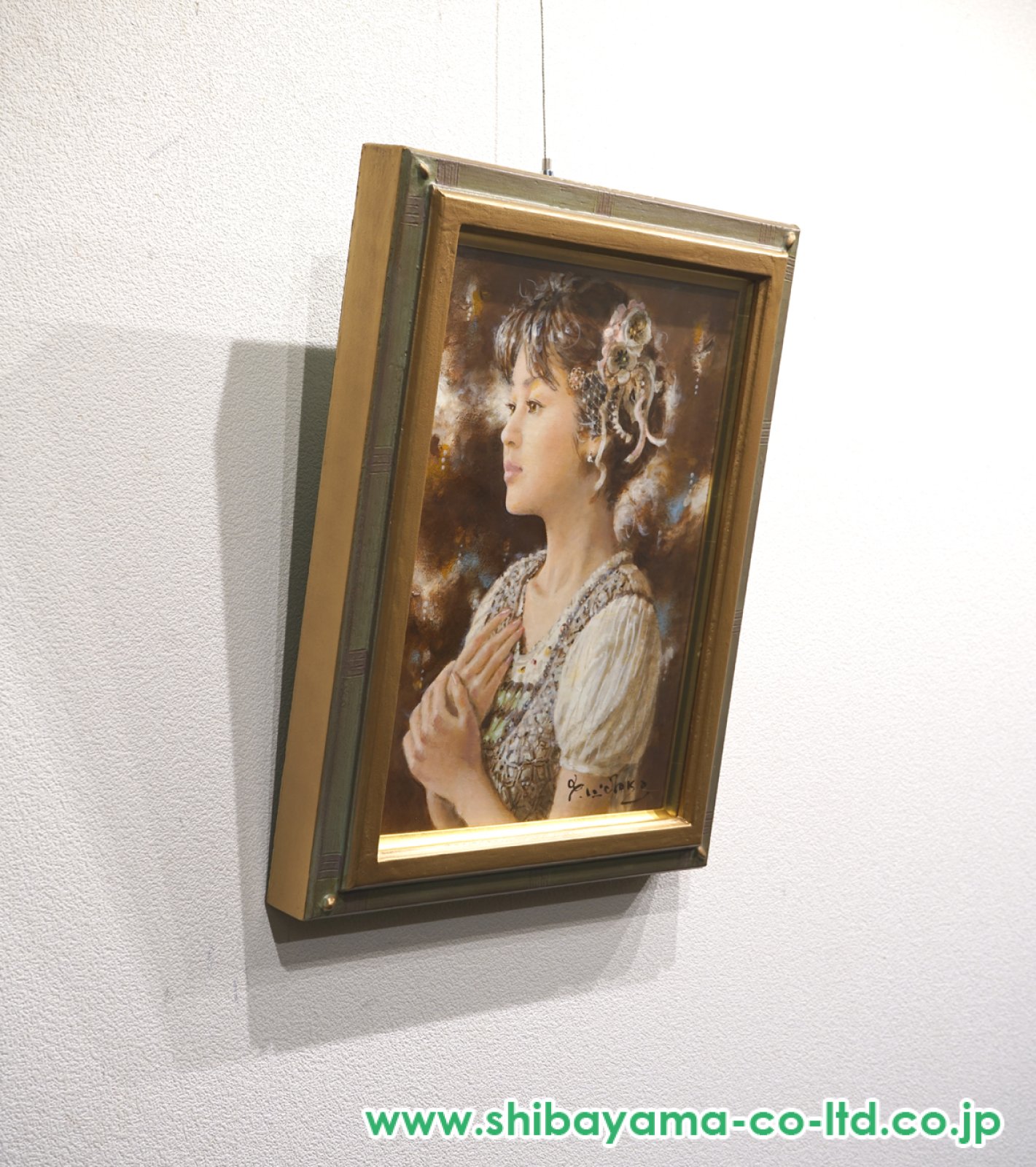 日高康志「啓」油彩 4号 :: 絵画買取・販売 - シバヤマ