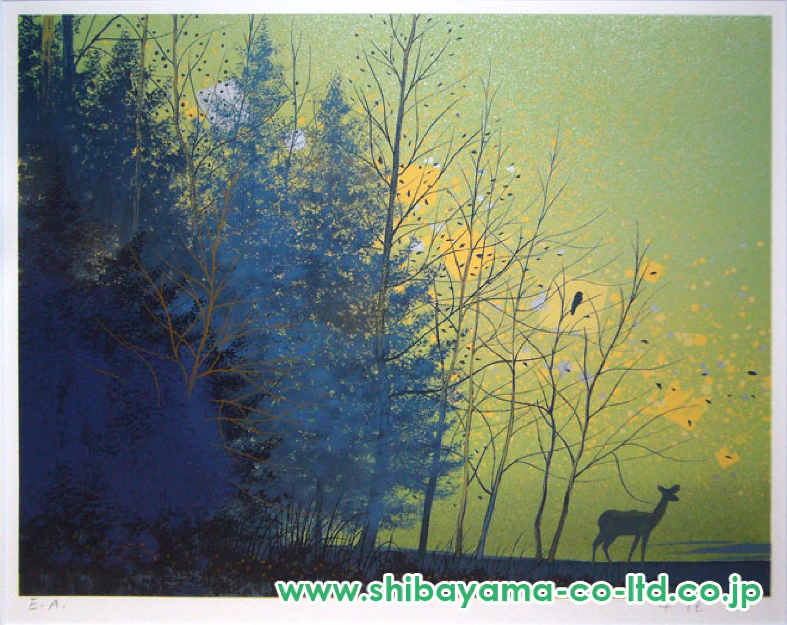 千住博「風の銀河」リトグラフ :: 絵画買取・販売 - シバヤマ