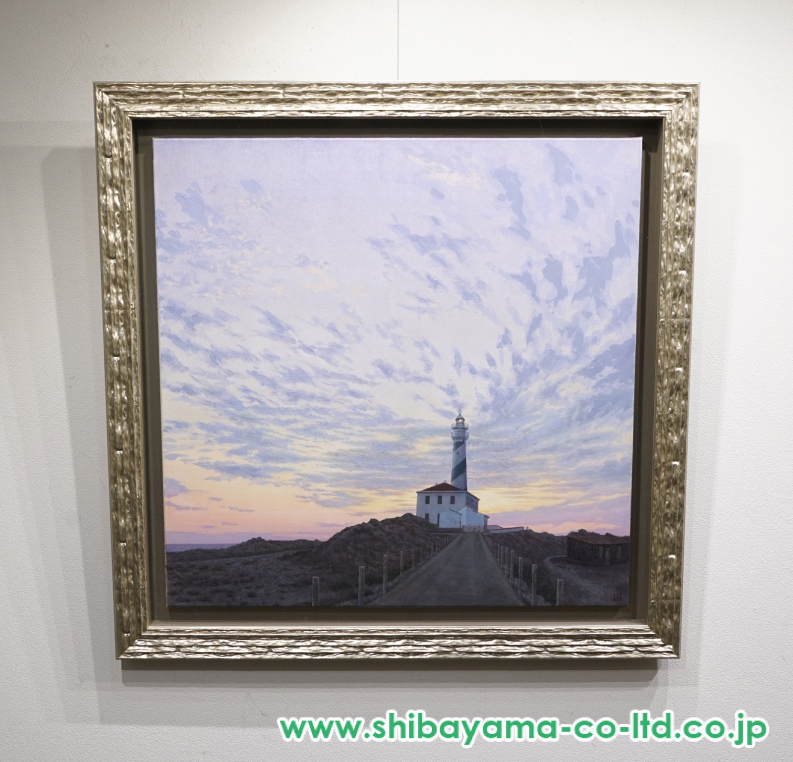 神津善之介「The sky of Favority 啓示 No,5 -灯台-」ミクストメディア