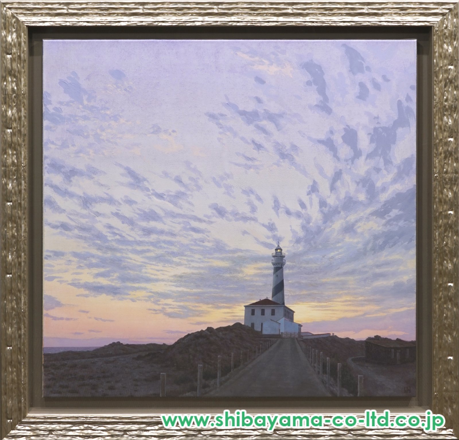 神津善之介「The sky of Favority 啓示 No,5 -灯台-」ミクストメディア