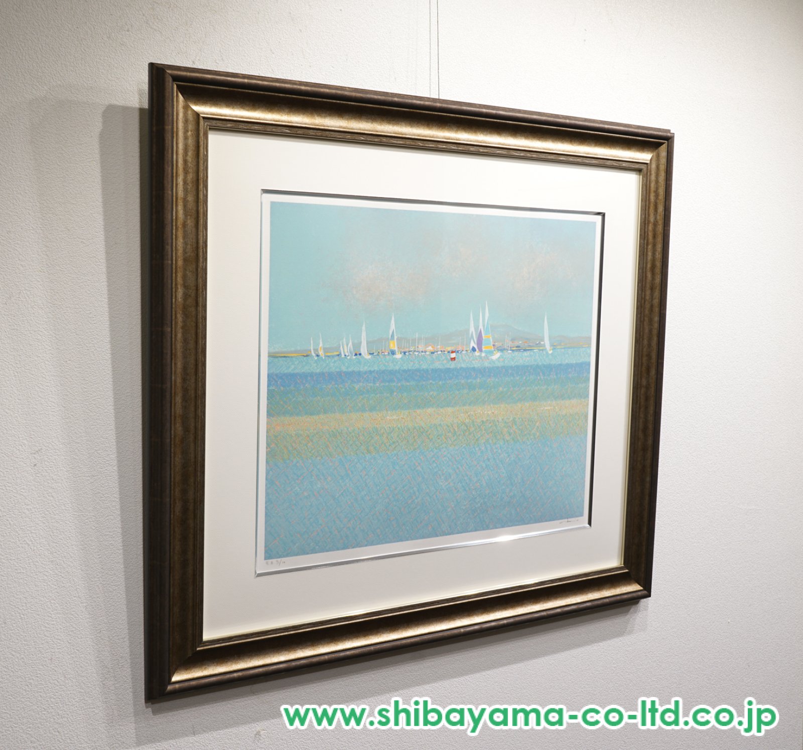 アンドレ・ブーリエ「ヨットレース」リトグラフ :: 絵画買取・販売