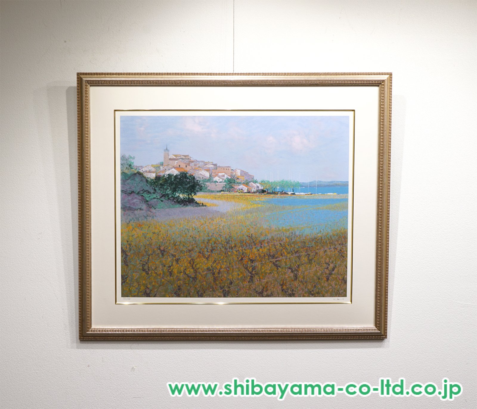 アンドレ・ブーリエ「バージュの湖」リトグラフ :: 絵画買取・販売