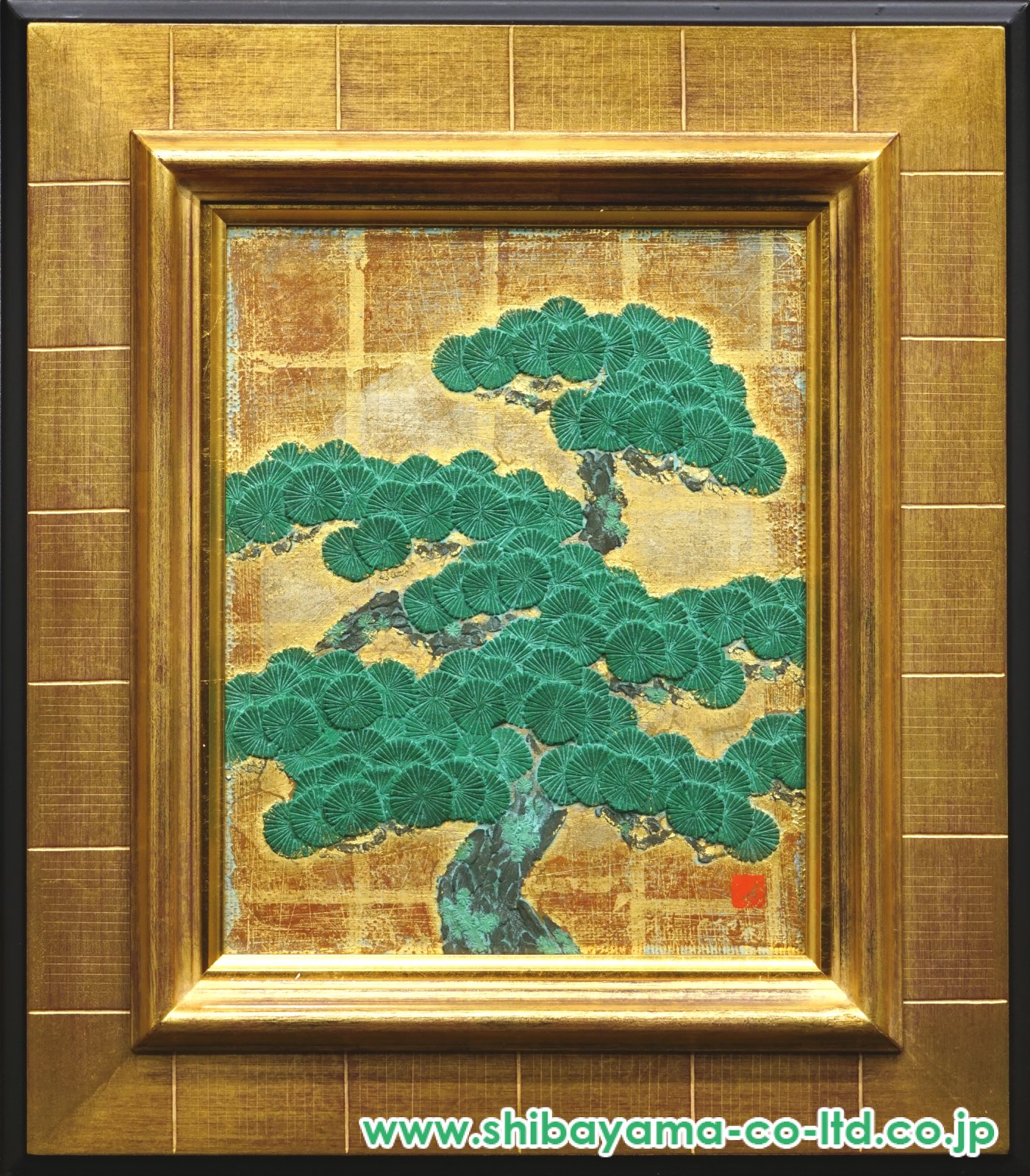 戸屋勝利「松」日本画 3号 :: 絵画買取・販売 - シバヤマ