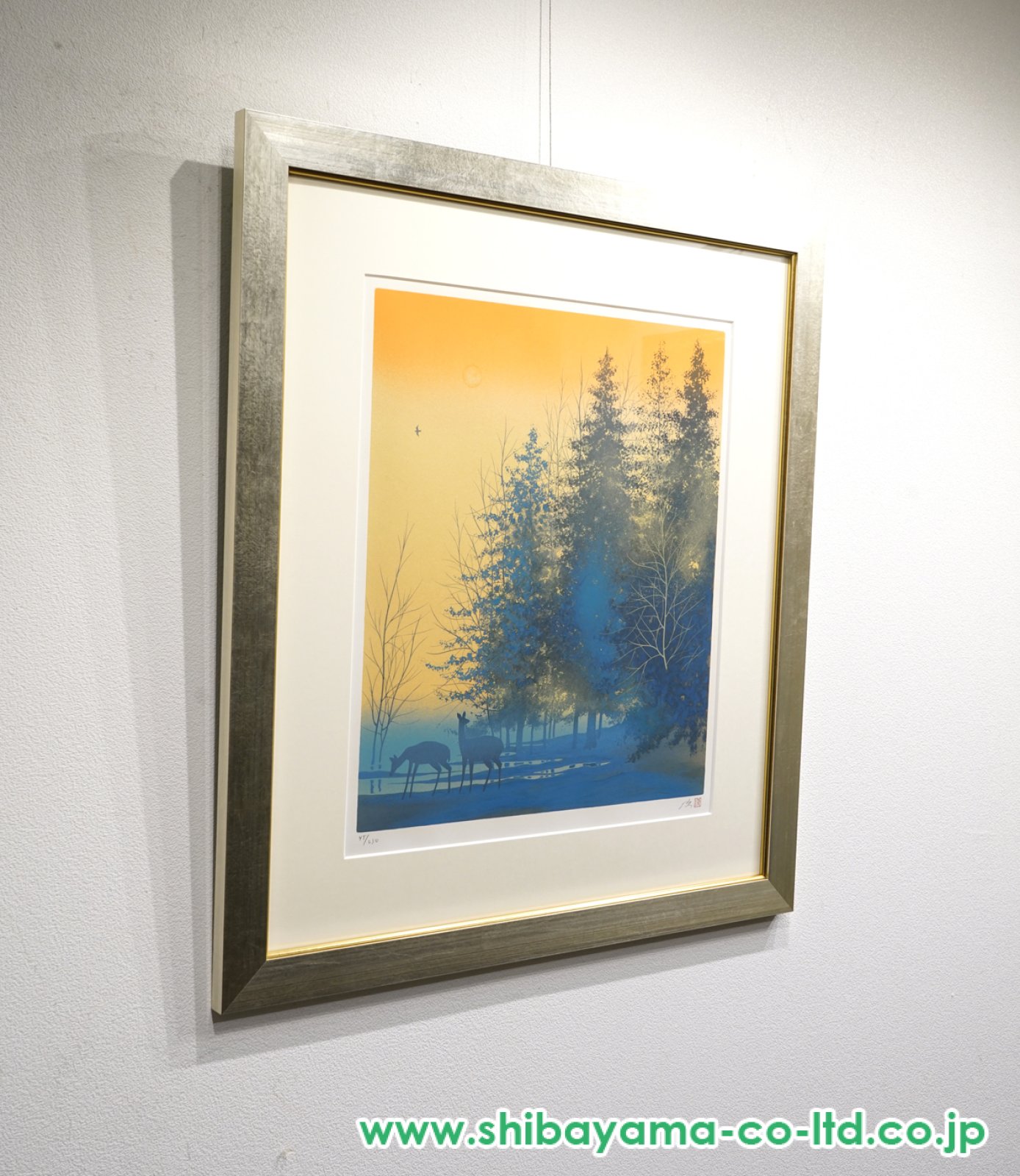 千住博、【 樹の声を聴く】、希少な画集画、新品高級額 額装付、状態良好 千住 博、樹の声を聴く 、希少画集画、新品額装付、状態良好 - メルカリ