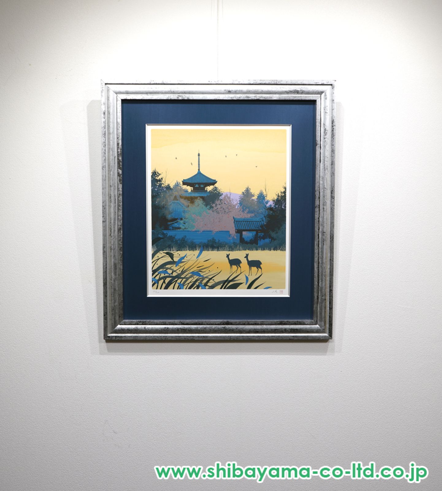 千住博「飛鳥懐光法起寺」シルクスクリーン :: 絵画買取・販売