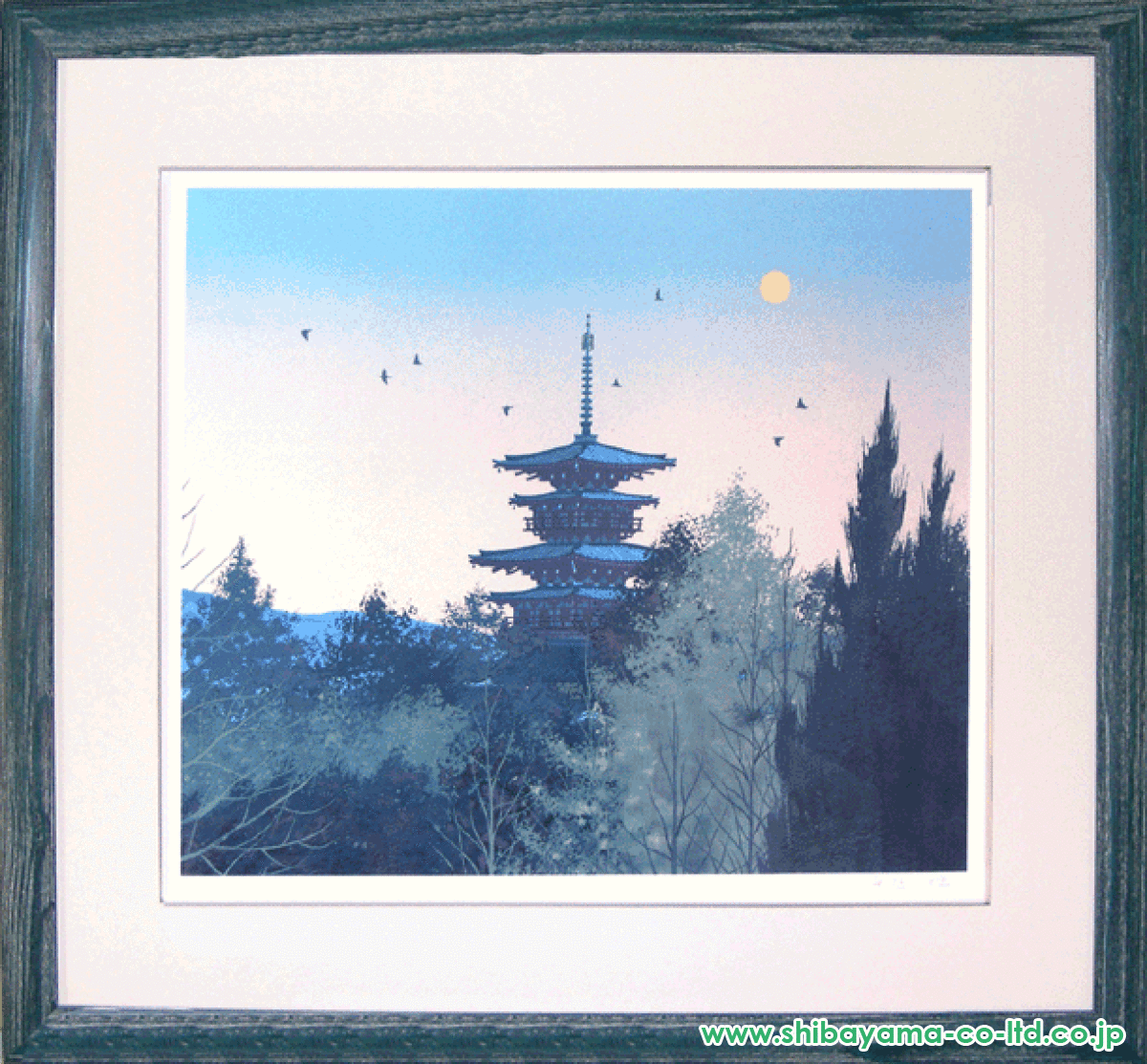 千住博「薬師寺 朝の譜」リトグラフ :: 絵画買取・販売 - シバヤマ