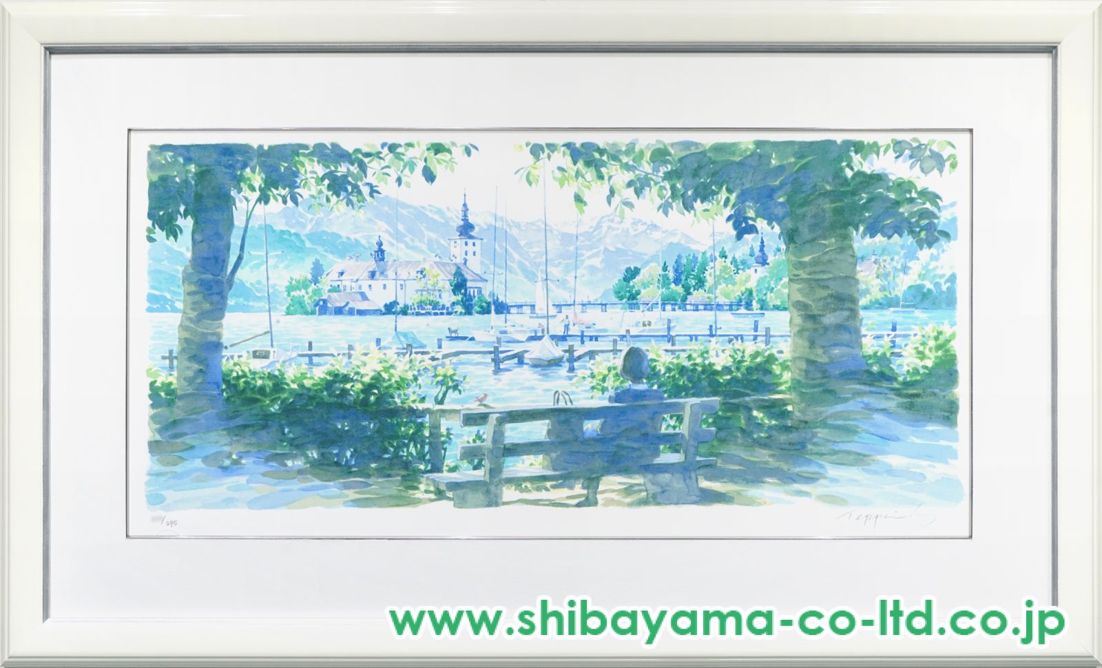 笹倉鉄平「シュロスオルト」シルクスクリーン :: 絵画買取・販売