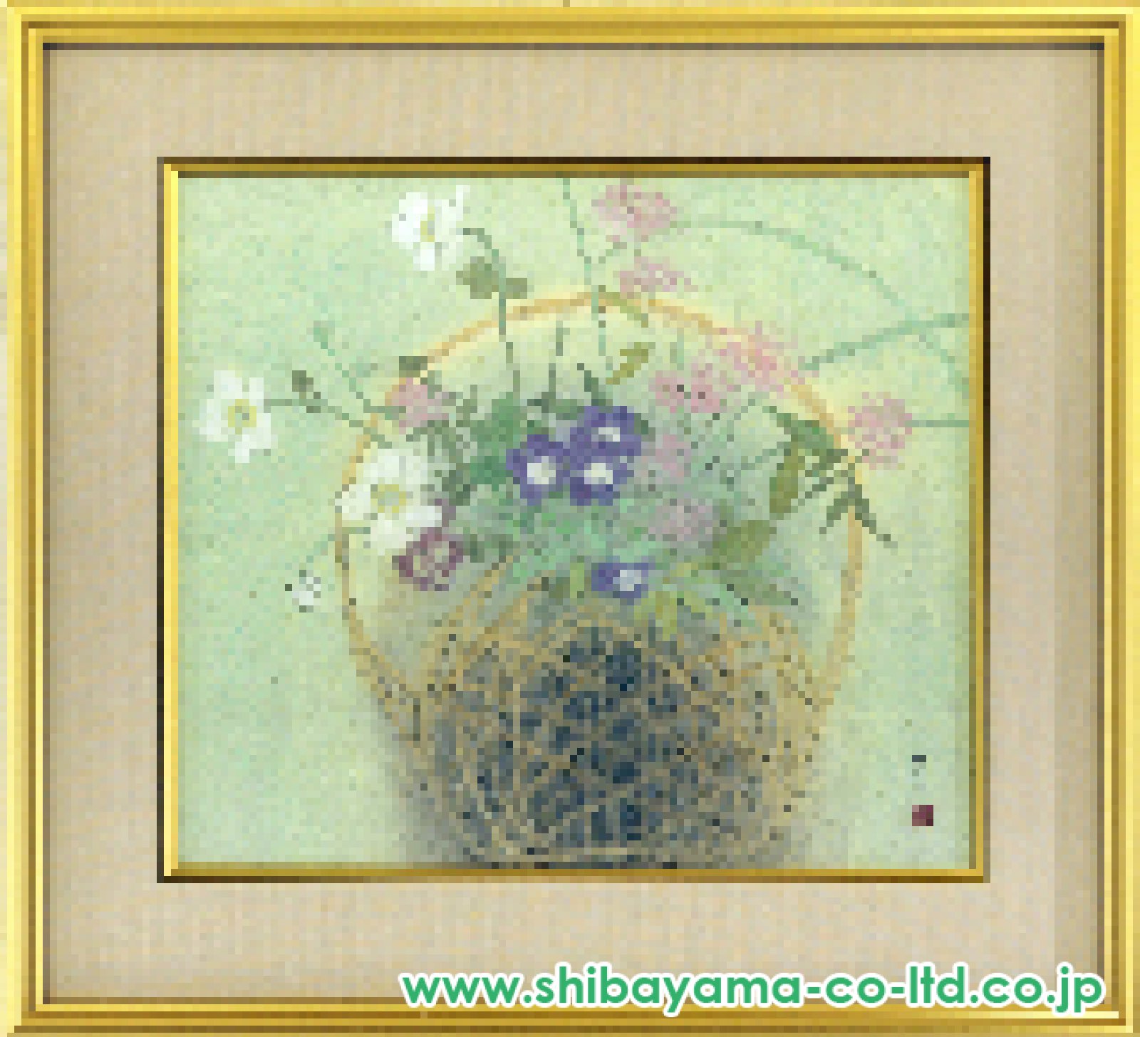 荒井孝「花宴」日本画 F10号 :: 絵画買取・販売 - シバヤマ
