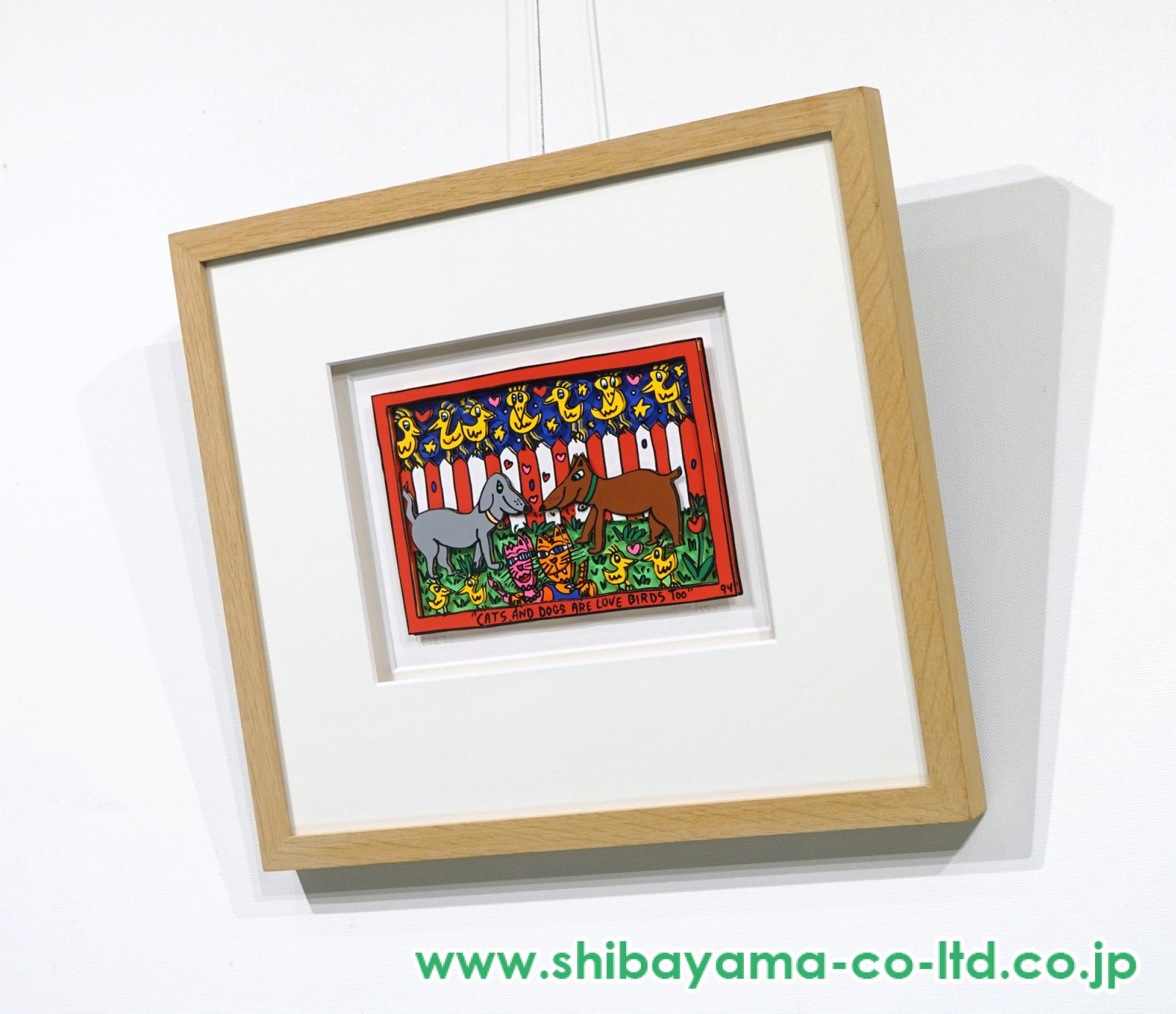 ジェームス・リジィ「CATS AND DOGS ARE LOVE BIRDS TOO」3D