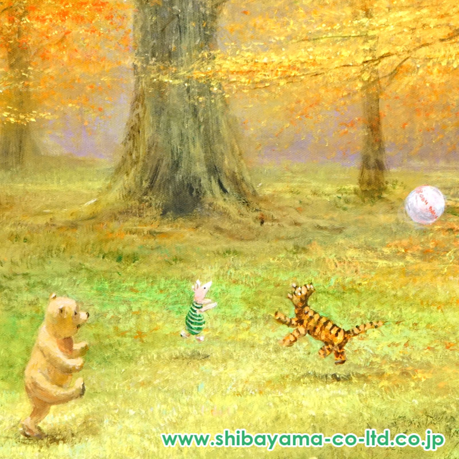 ピーター・エレンショウ　クマのプーさん　ジークレー画　プー&マジックツリー 2219_af111f47615060a556749c683