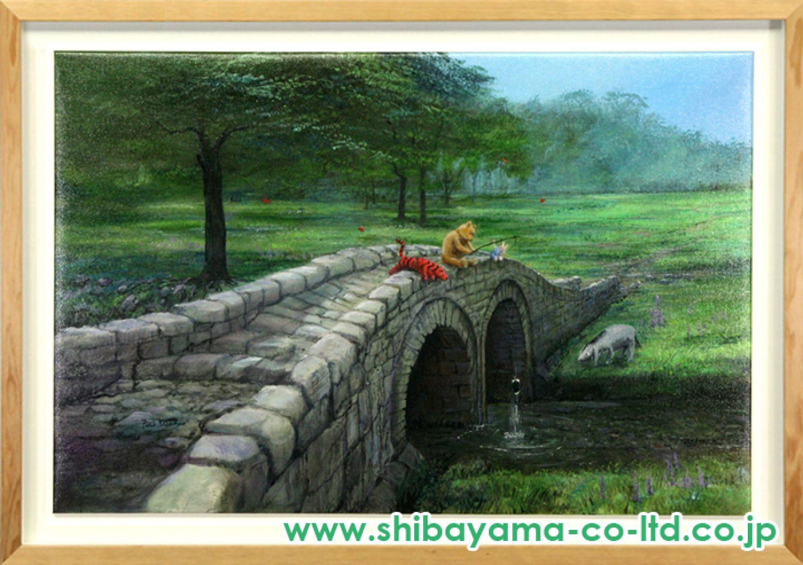 ピーター・エレンショウ　クマのプーさん　ジークレー画　プー&マジックツリー ピーター・エレンショウ クマのプーさん ジークレー画 プー