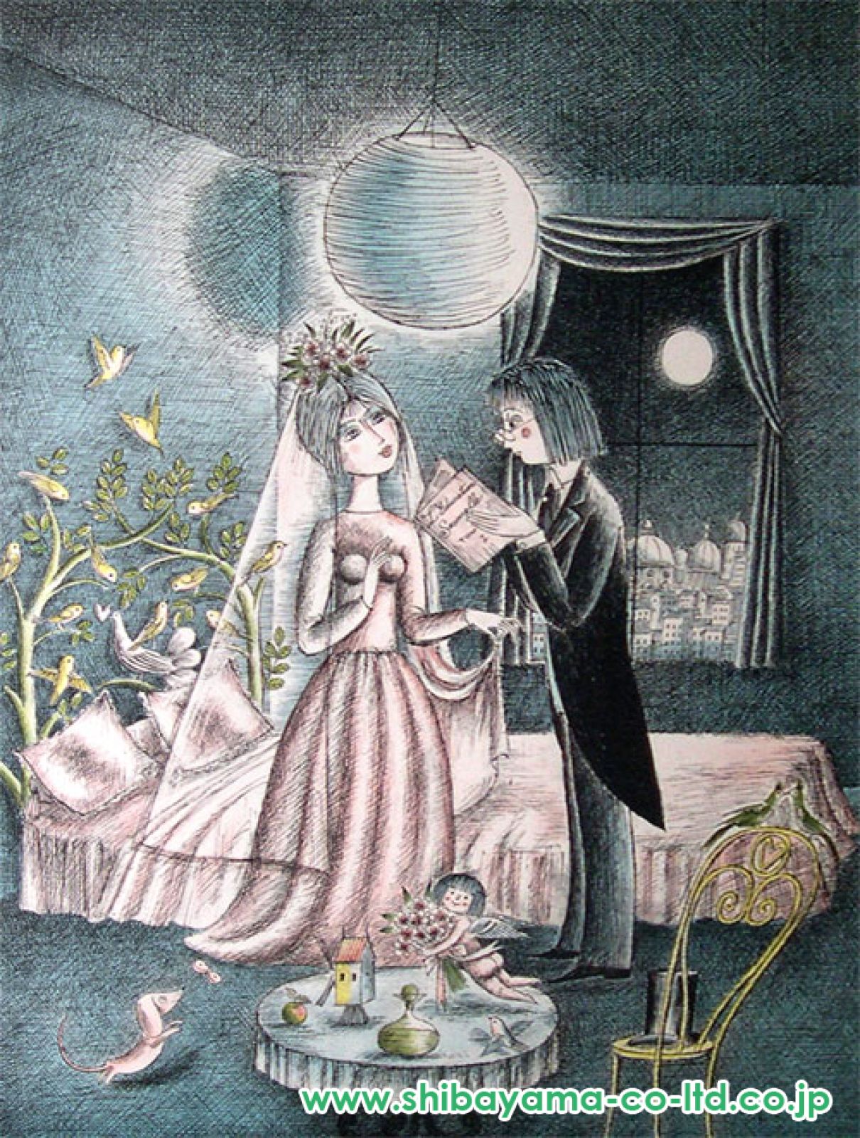 レイモン・ペイネ「明かりを消して」リトグラフ :: 絵画買取