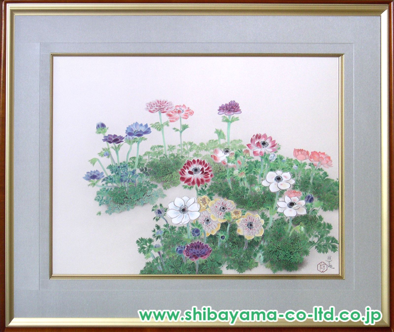 小倉遊亀「アネモネ」リトグラフ :: 絵画買取・販売 - シバヤマ