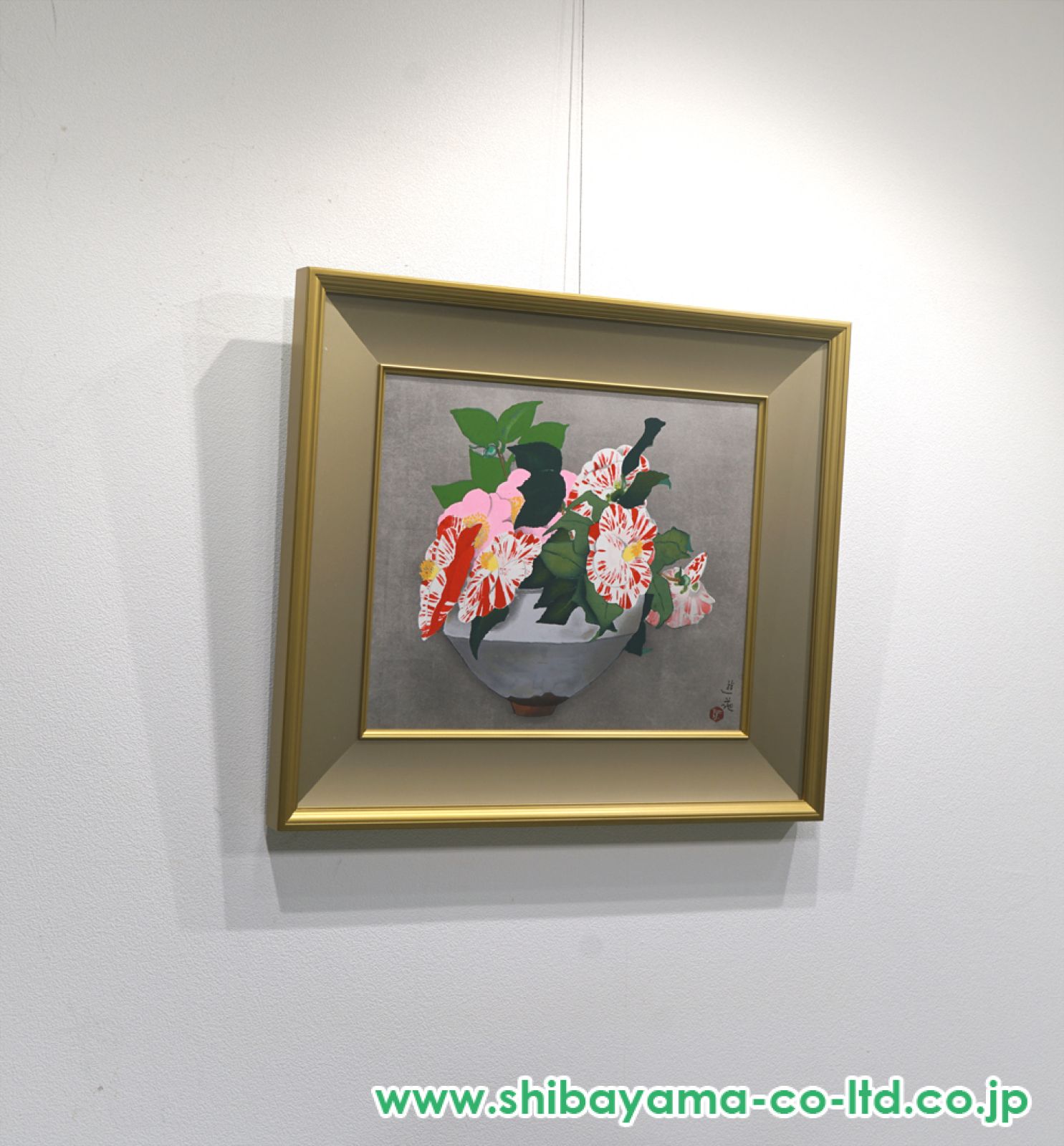 小倉遊亀「椿など」木版画 :: 絵画買取・販売 - シバヤマ