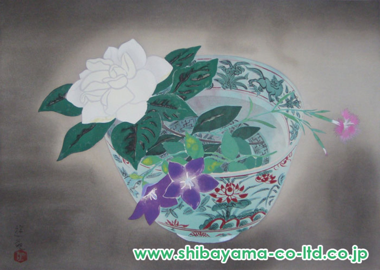 小倉遊亀「花屑」木版画 :: 絵画買取・販売 - シバヤマ