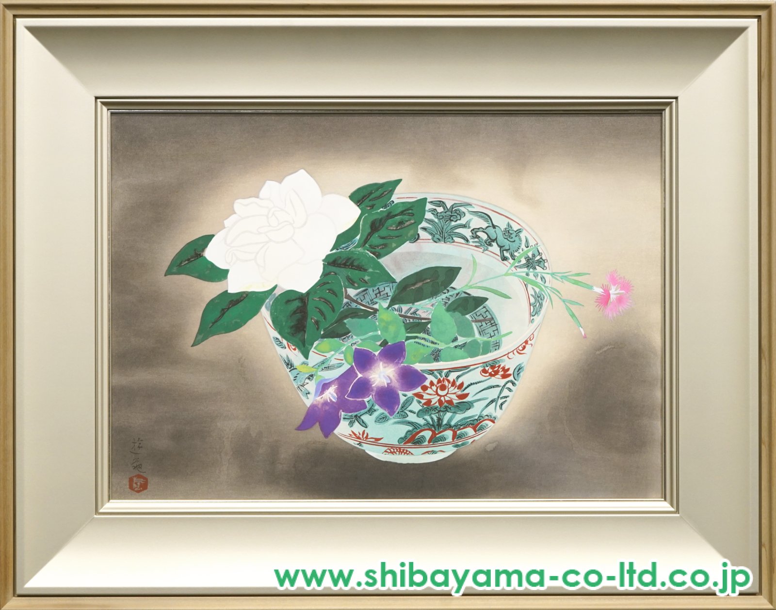 小倉遊亀「牡丹」木版画 小倉遊亀「牡丹」リトグラフ :: 絵画買取・販売 - シバヤマ