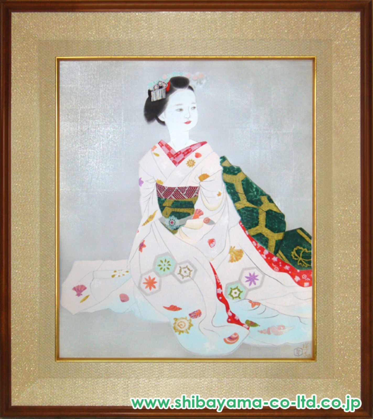 小倉遊亀「舞妓」木版画 :: 絵画買取・販売 - シバヤマ