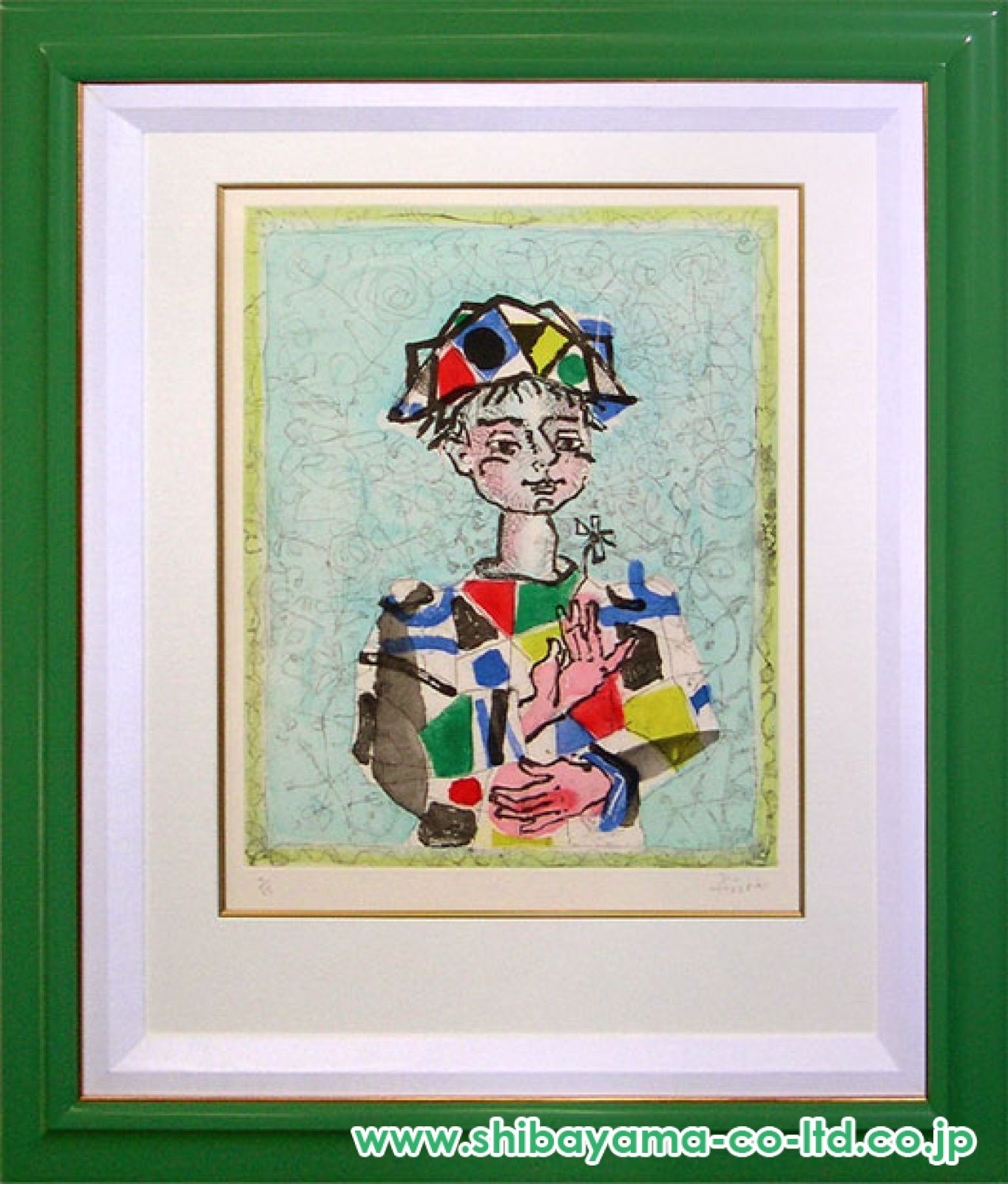 ピエロの絵画、作者名読めず? 23_52afb040615b2823599328.jpg