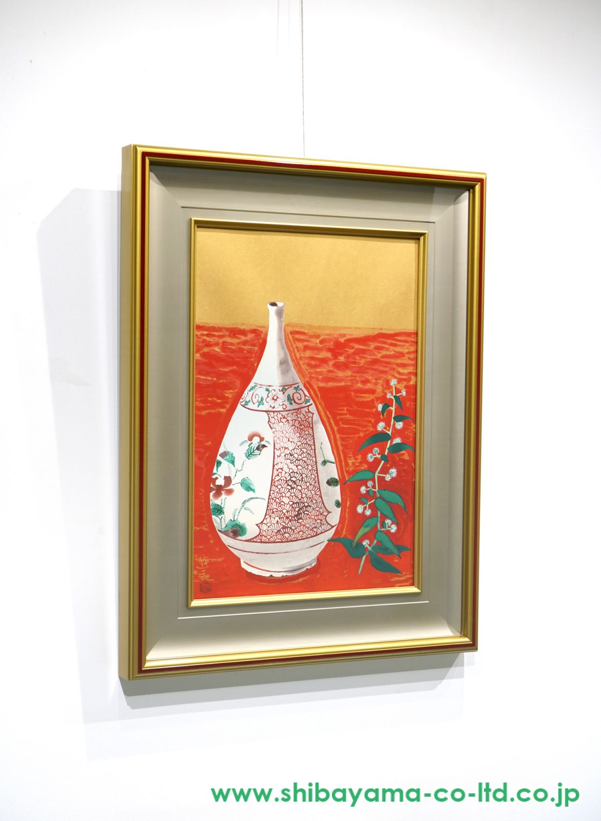 小倉遊亀「草と古九谷」木版画 :: 絵画買取・販売 - シバヤマ