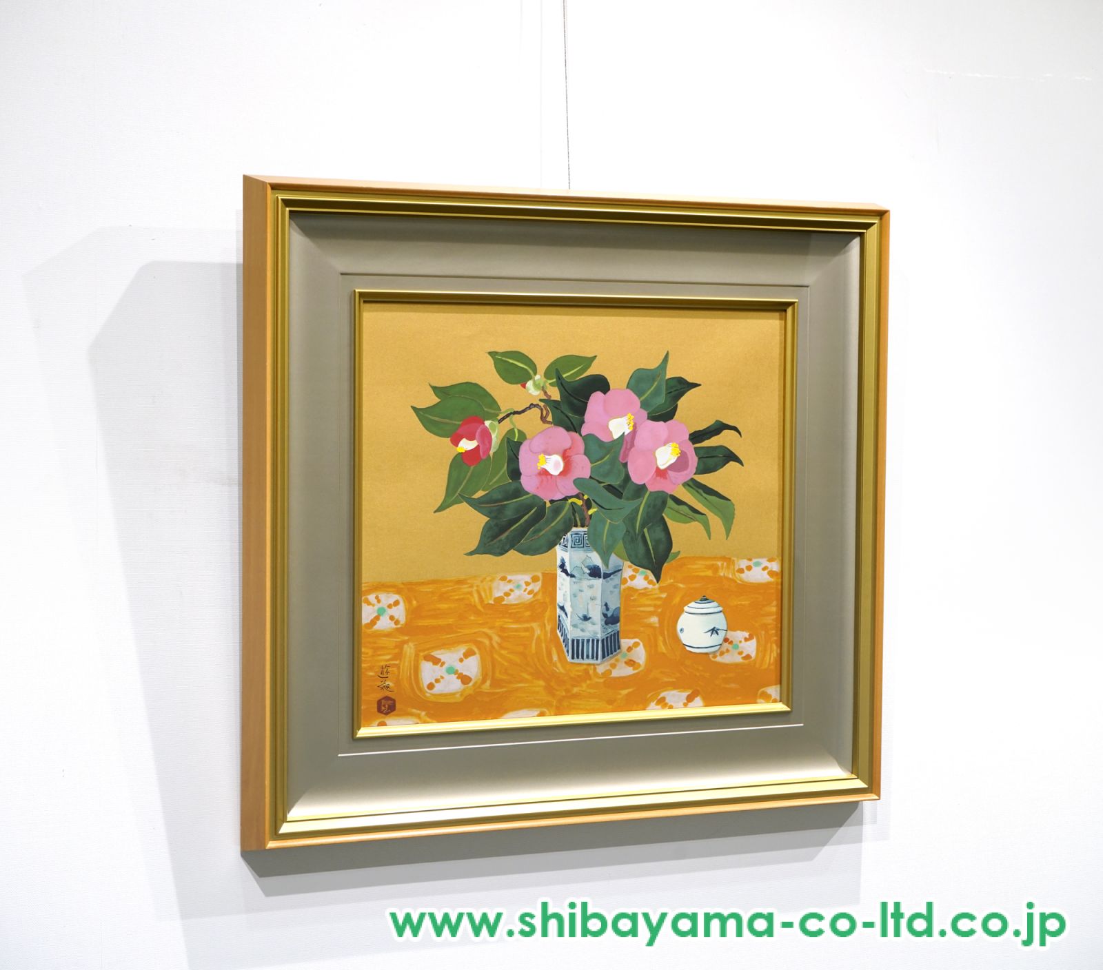 小倉遊亀「椿」木版画 :: 絵画買取・販売 - シバヤマ