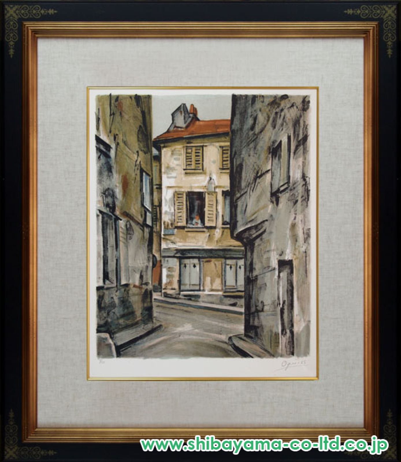 荻須高徳「ル・ペック」リトグラフ :: 絵画買取・販売 - シバヤマ