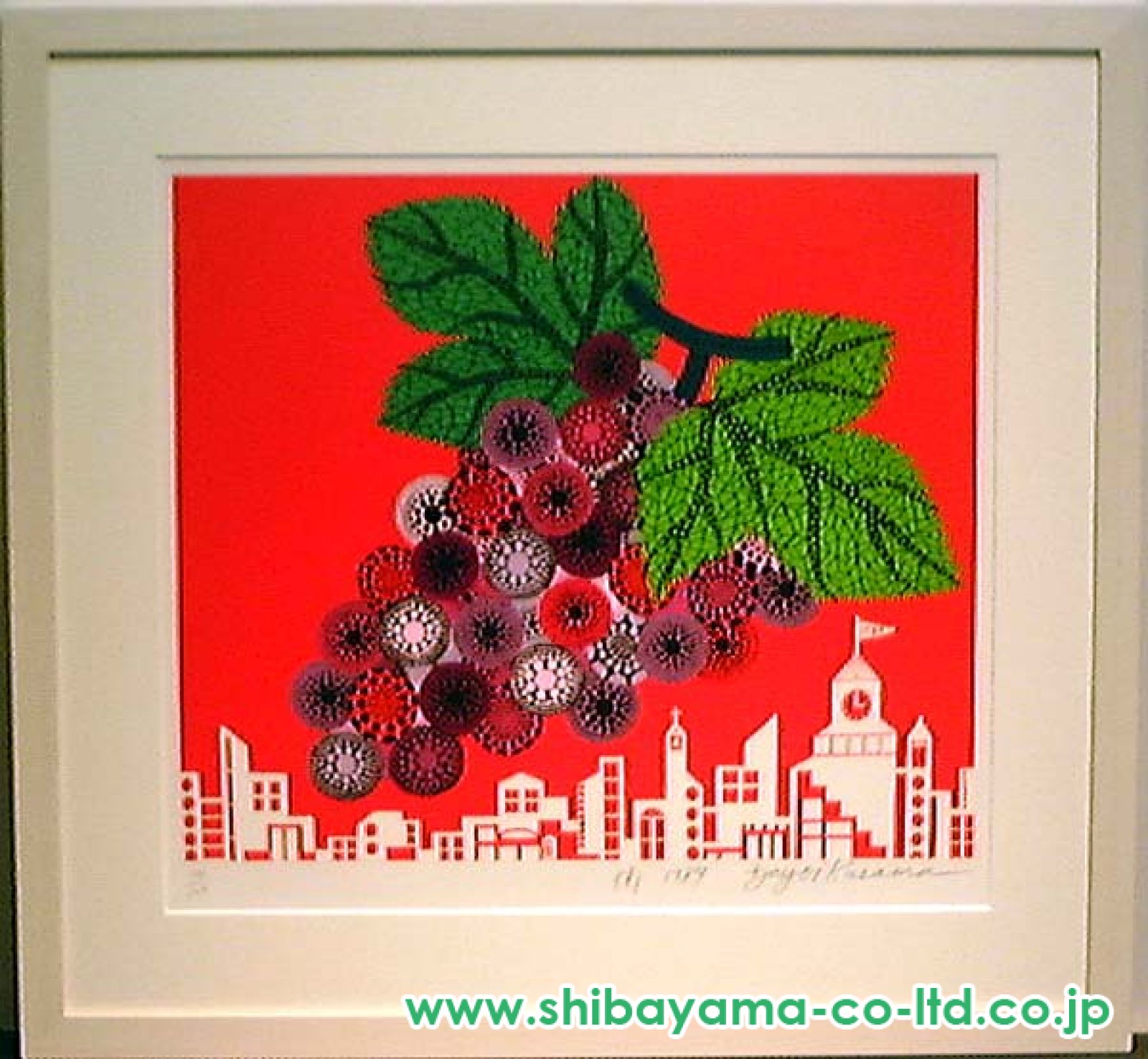 [メイヤー] 9725 絵画 シルクスクリーン 89/300 20号 在銘 アート シルクスクリーン 絵 画 カナダ 先住民 ネイティブ