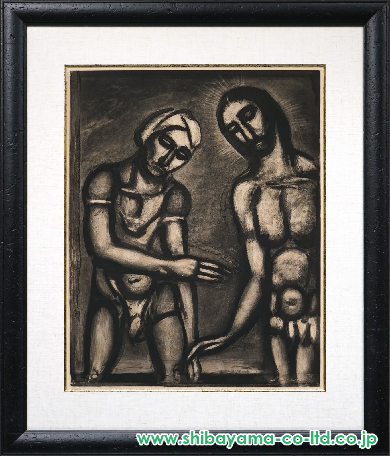 ジョルジュ・ルオー　ミセレーレ　生きるとは辛き業…　1922年　銅版画　真作 ジョルジュ・ルオー ミセレーレ 生きるとは辛き業… 1922年 銅