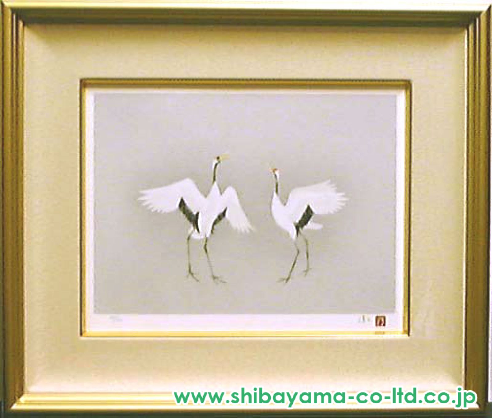 上村淳之「丹頂」シルクスクリーン :: 絵画買取・販売 - シバヤマ