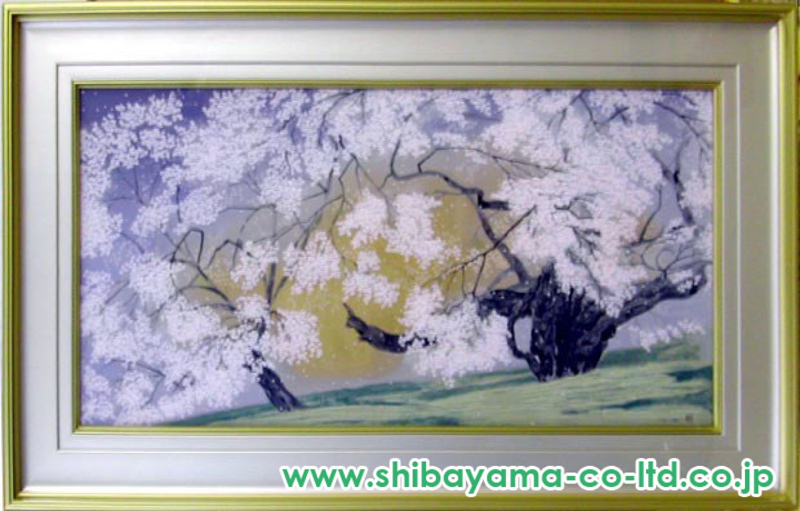 中島千波「臥龍櫻爛漫(1)」シルクスクリーン :: 絵画買取・販売