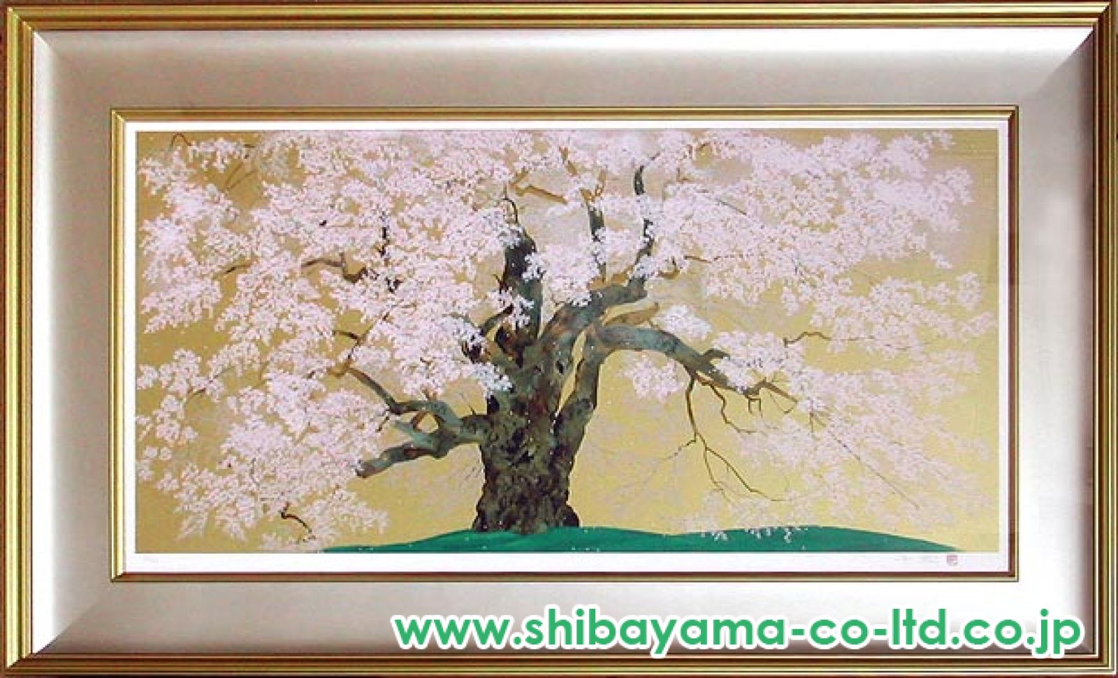 中島千波「醍醐の桜」シルクスクリーン :: 絵画買取・販売