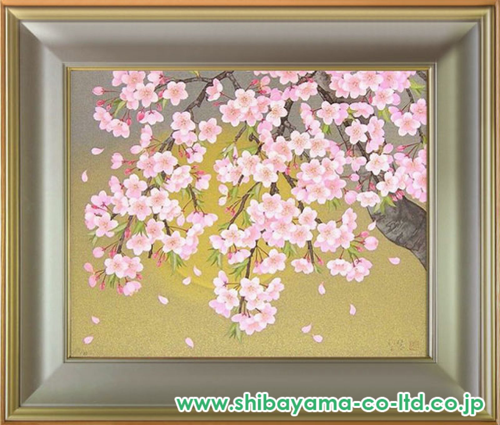 森田りえ子「山桜」　シルクスクリーン 森田りえ子「枝垂れ桜」リトグラフ :: 絵画買取・販売 - シバヤマ