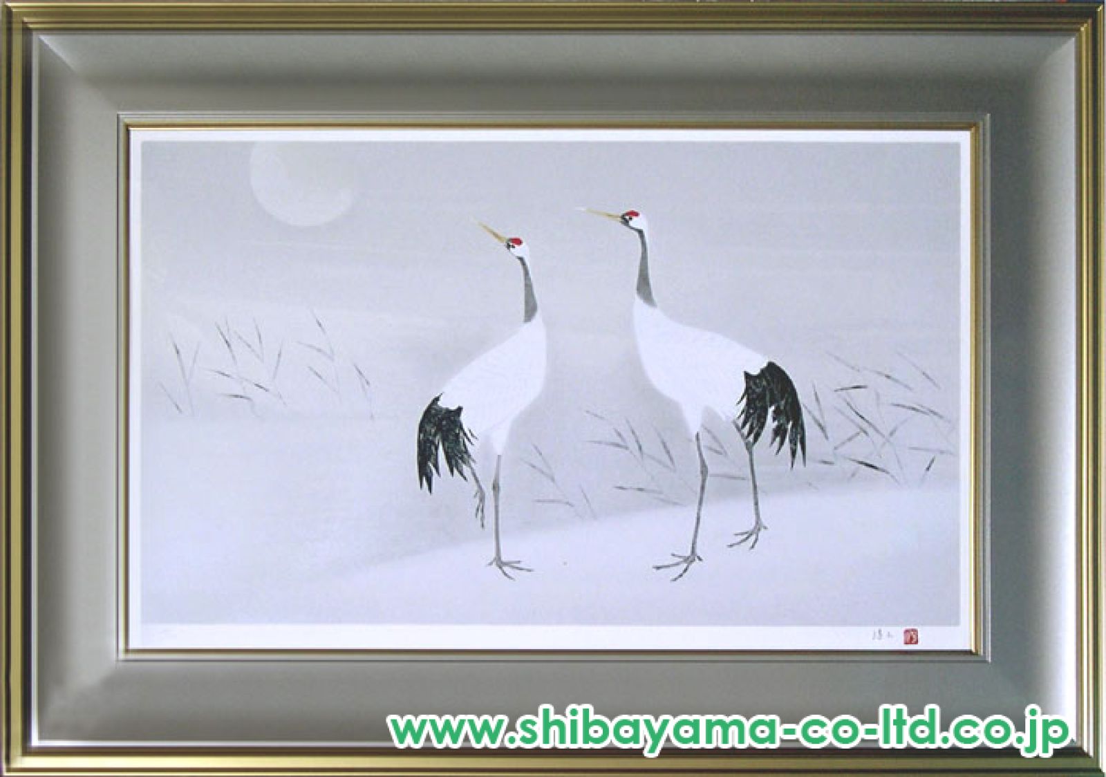 上村淳之　カラーエッチング 上村淳之 絵画 四季花鳥図 大阪新歌舞伎座緞帳原画 送料無料