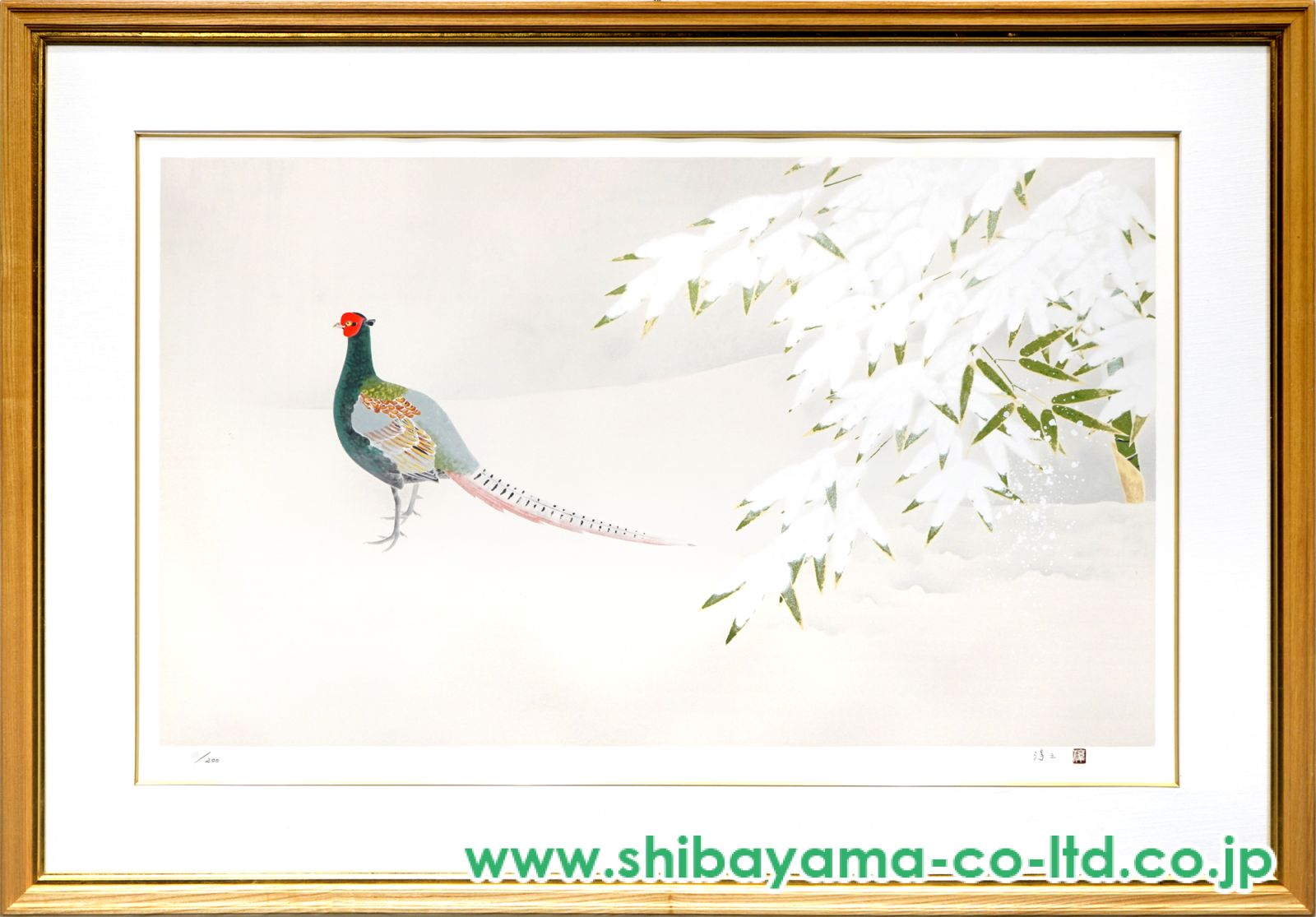 上村淳之「雪野」リトグラフ :: 絵画買取・販売 - シバヤマ