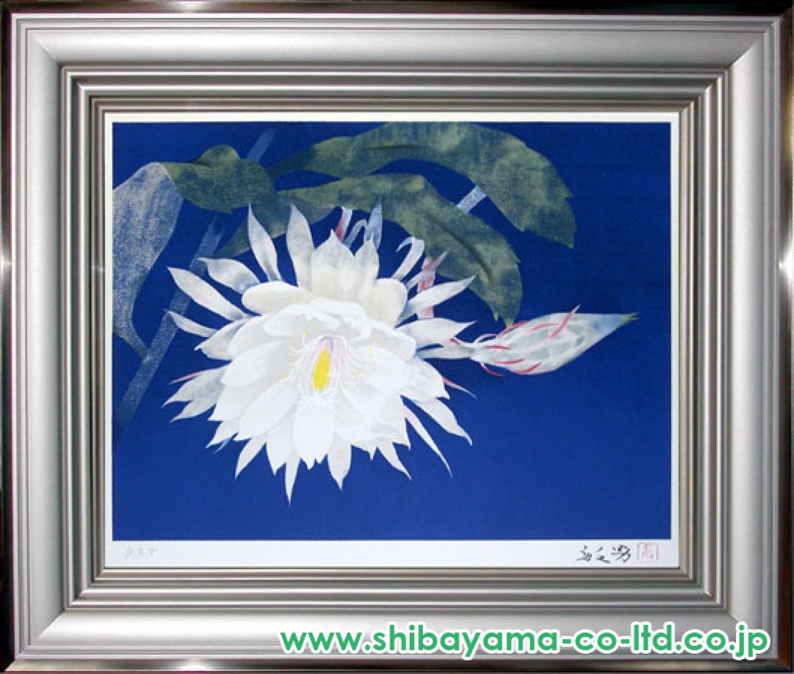 松尾敏男のリトグラフ 松尾敏男「富貴花（牡丹）」リトグラフ 絵画買取・販売の小竹美術