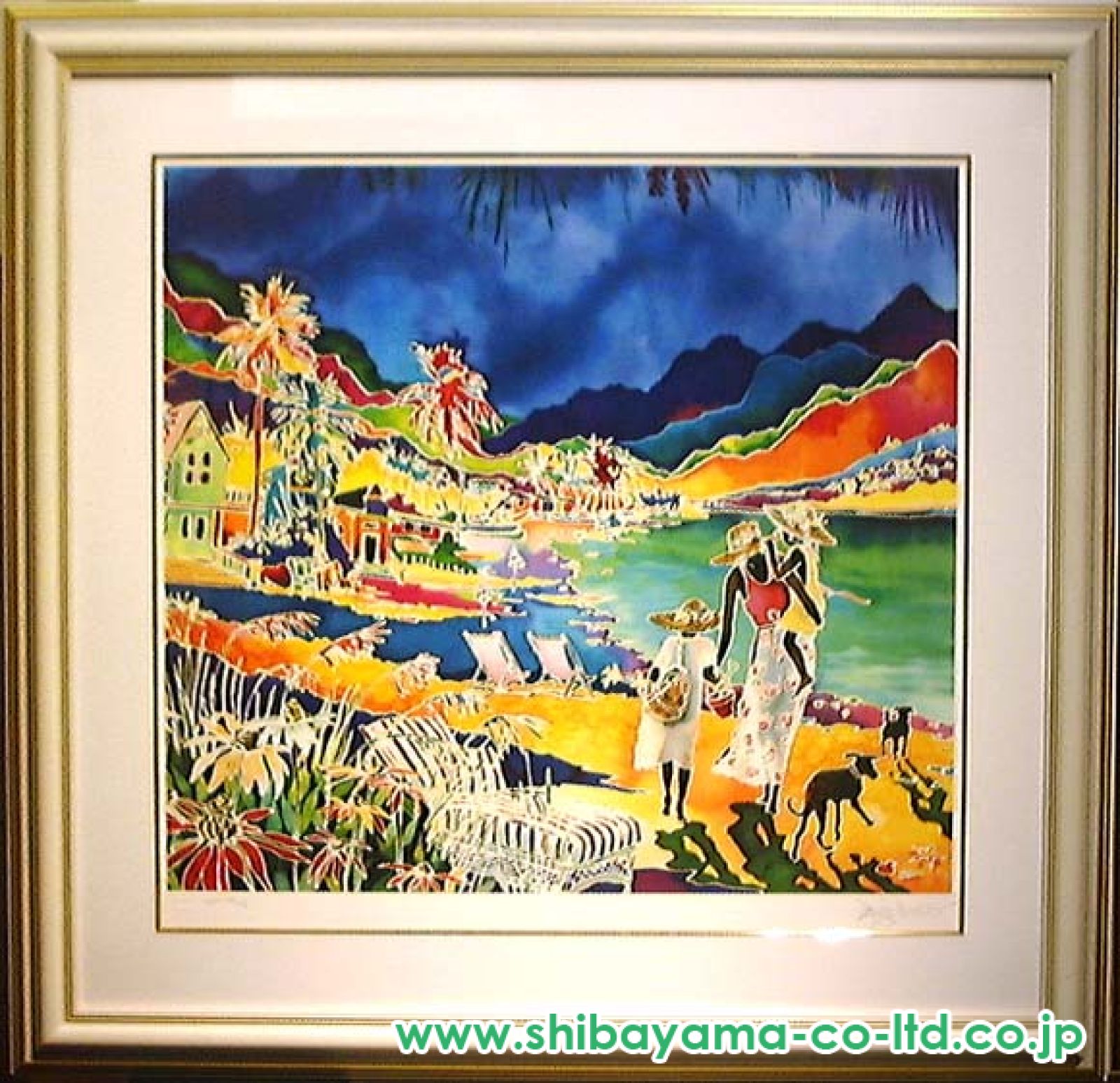 【出品5/27まで】美品 ジェニファー・パランティ 抽象画 シルクスクリーン 出品5/27まで】美品 ジェニファー・パランティ 抽象画 シルク