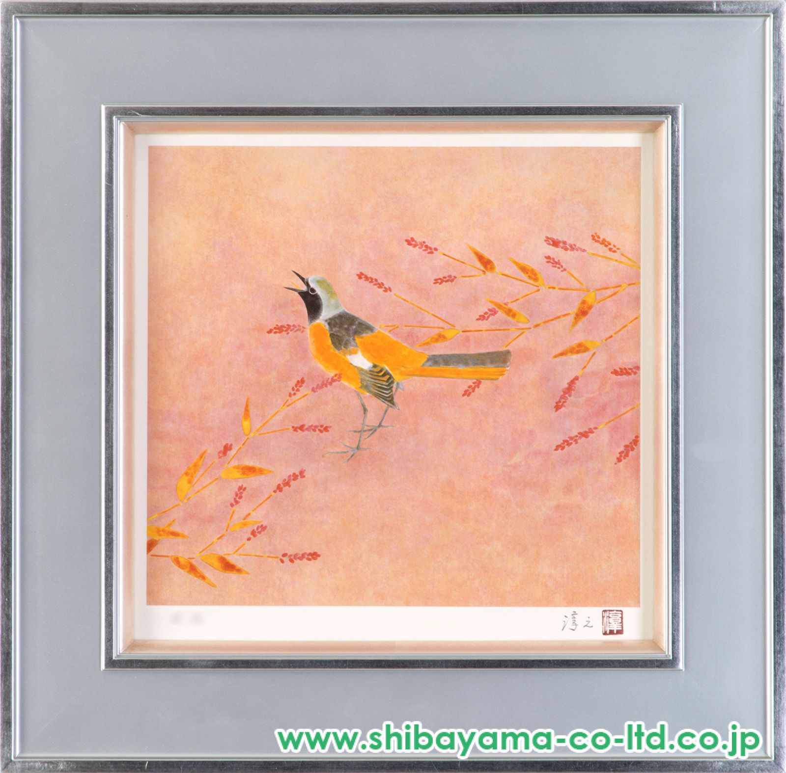 上村淳之 干支図シリーズ 酉 オリジナルリトグラフ E.A. 額装 絵画 B Amazon.co.jp: 額装 絵画 上村淳之 「春禽」 リトグラフ HC/285
