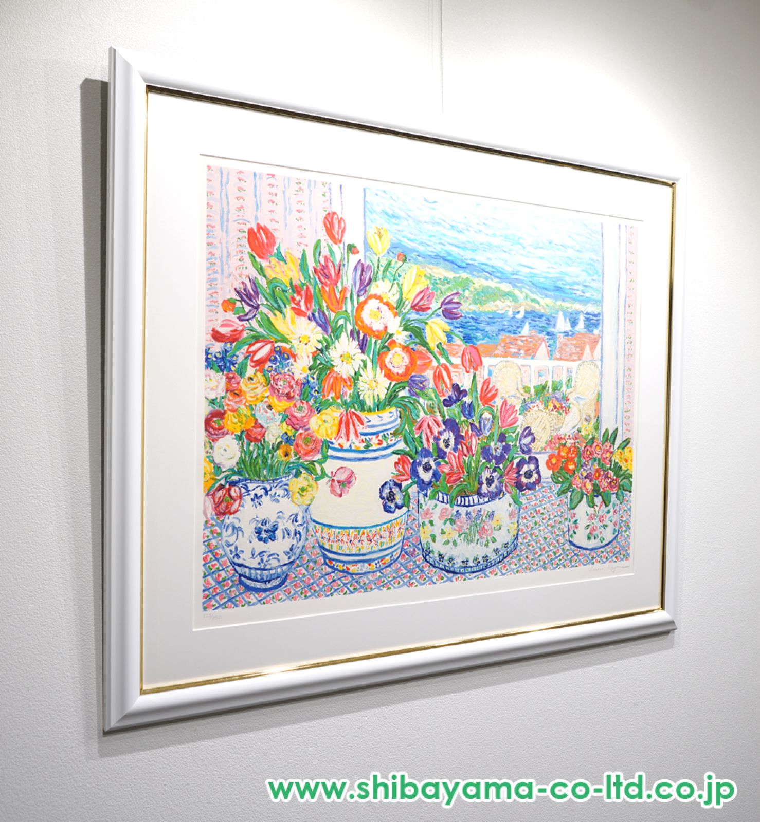 レスリー・セイヤー「セイリング」シルクスクリーン :: 絵画買取